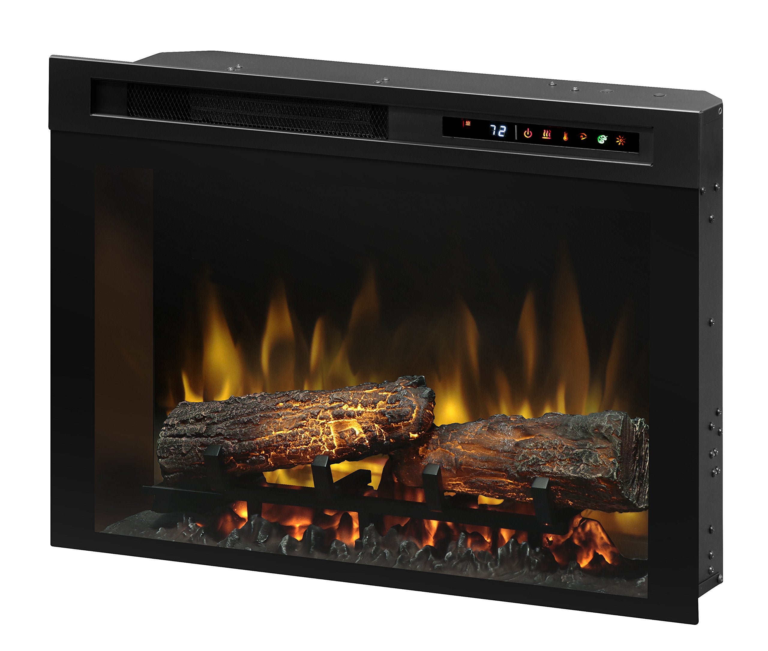 Dimplex 26 Inch Built In Electric Fireplace   Multi Fire Xhd Firebox With Logs And Realistic Multi Color Flames | Model: Xhd26L