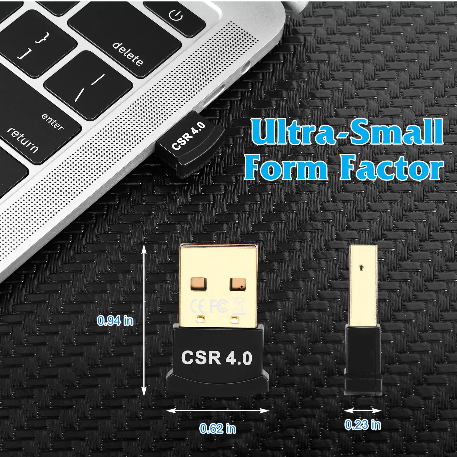 Urbanx Usb Bluetooth 4.0 Adapter Wireless Transfer Dongle For Bluetooth Printer Support All Windows 10 8.1 8 7 Xp Vista