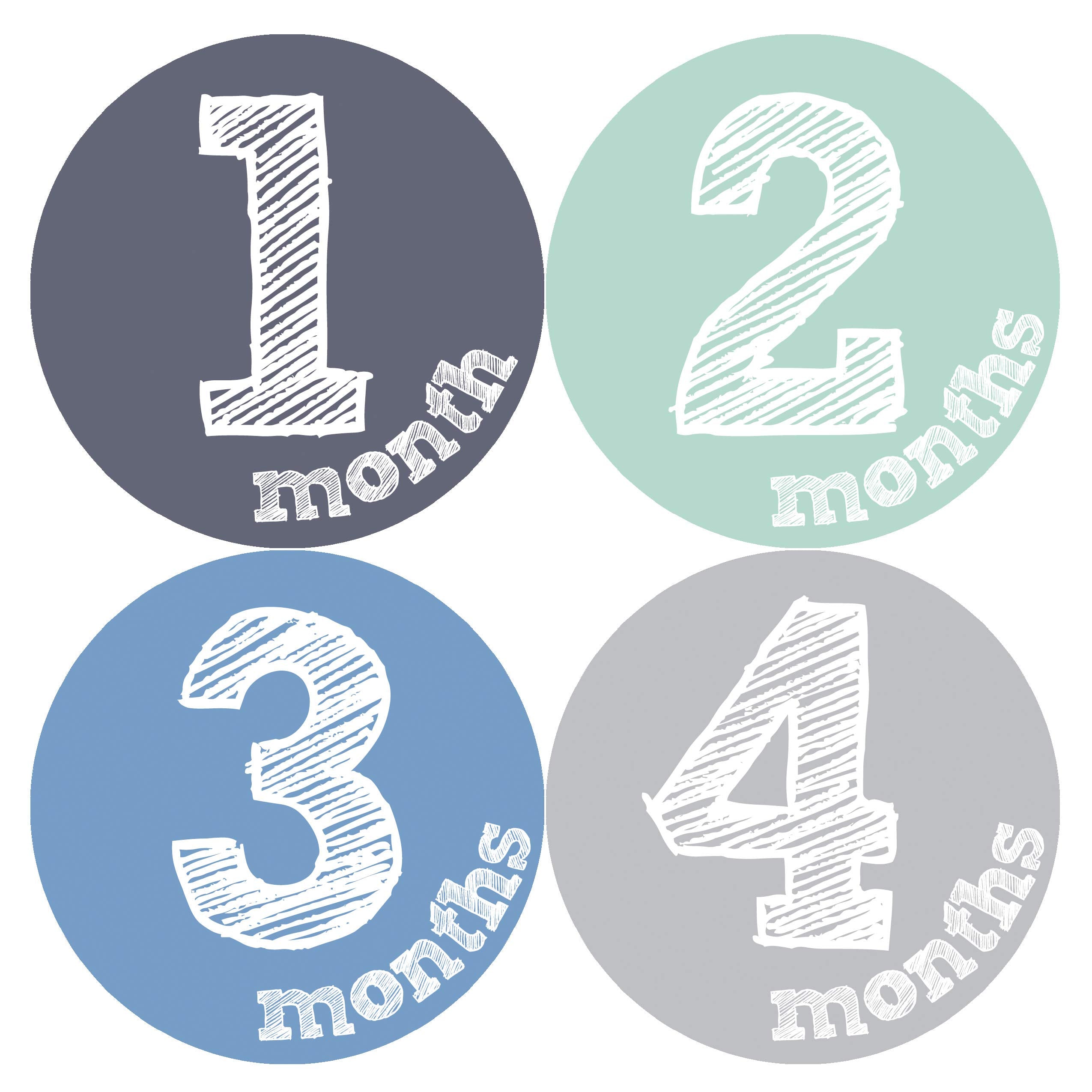 Months In Motion Monthly Label For Boy   Milestone Sticker   12 Month Baby Month Infant First Year   Belly Stickers