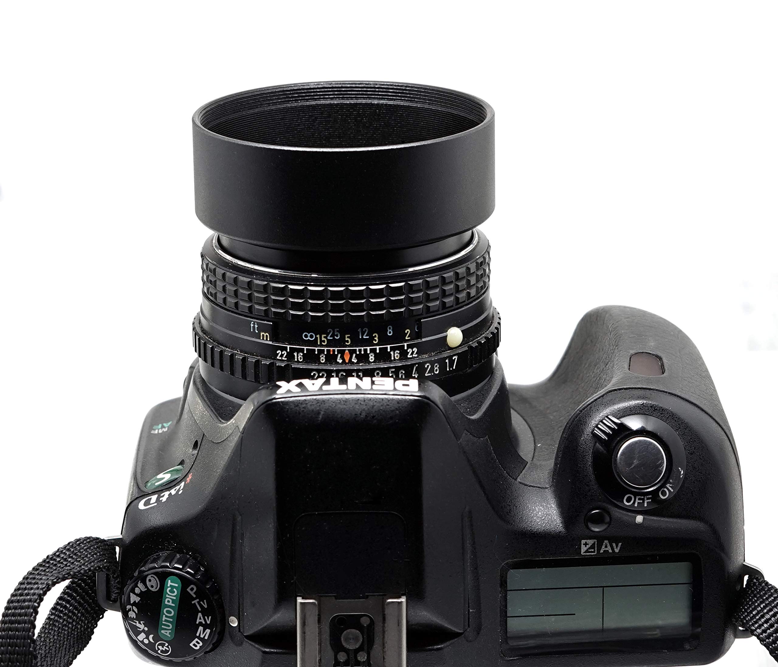 Fotasy Metal 55Mm Lens Hood, 55 Mm Hood Shade, Compatible With Standard Prime Lense With 55Mm Filter Thread Diameter, Screw In,