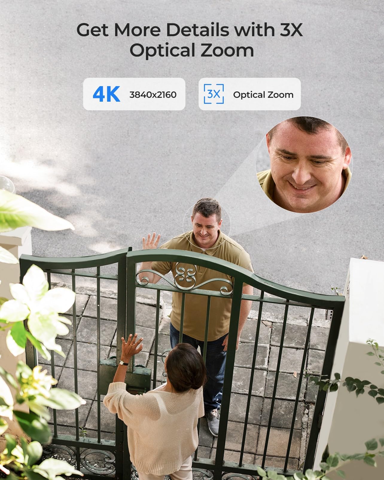 Reolink 4K Outdoor Security Camera, Ptz Camera For Home Security, Wi Fi 6 New Technology, Motion Tracking Person/Vehicle/Pet Det