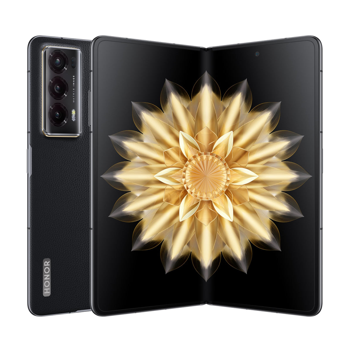 Honor Magic V2 Standard Edition Dual Sim 512Gb Rom + 16Gb Ram (Gsm | Cdma) Factory Unlocked 5G Smartphone (Midnight Black)   Int