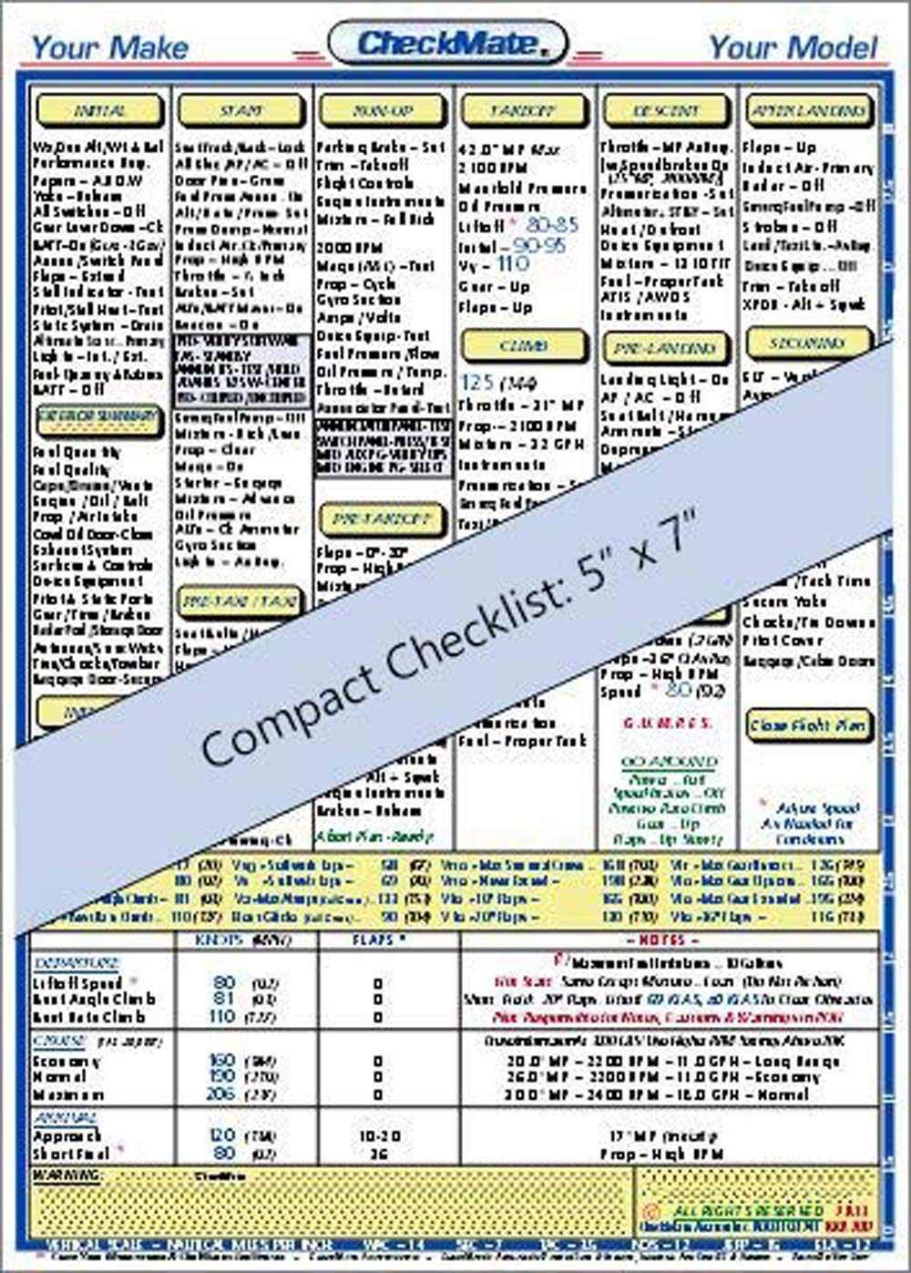 Checkmate   Compatible Compact Checklist For A Cessna 172S/Sp
