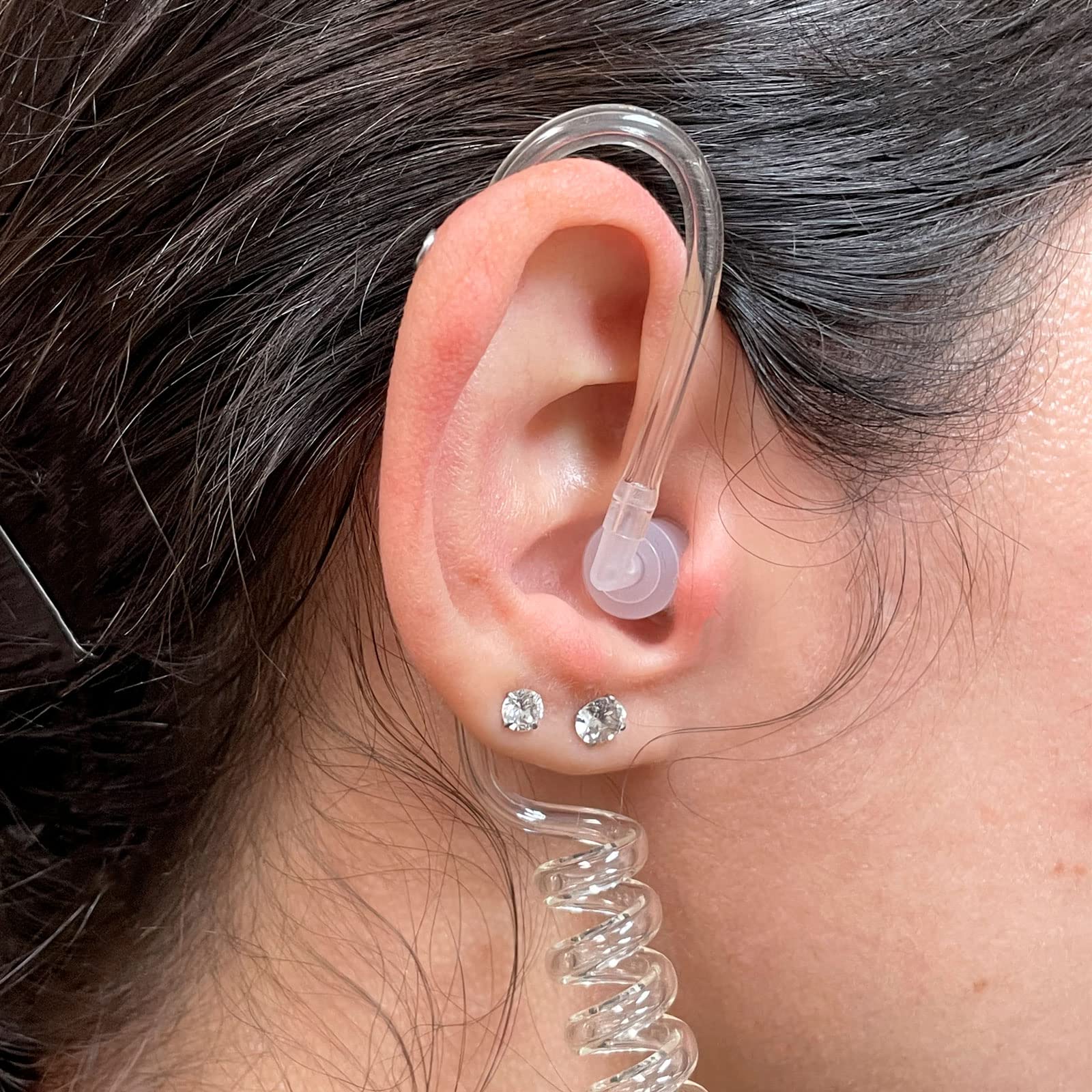 Promaxpower 1.5 Wire Security & Surveillance Clear Acoustic Tube Earpiece Headset With Ptt Button Mic For Motorola Radios Cp110