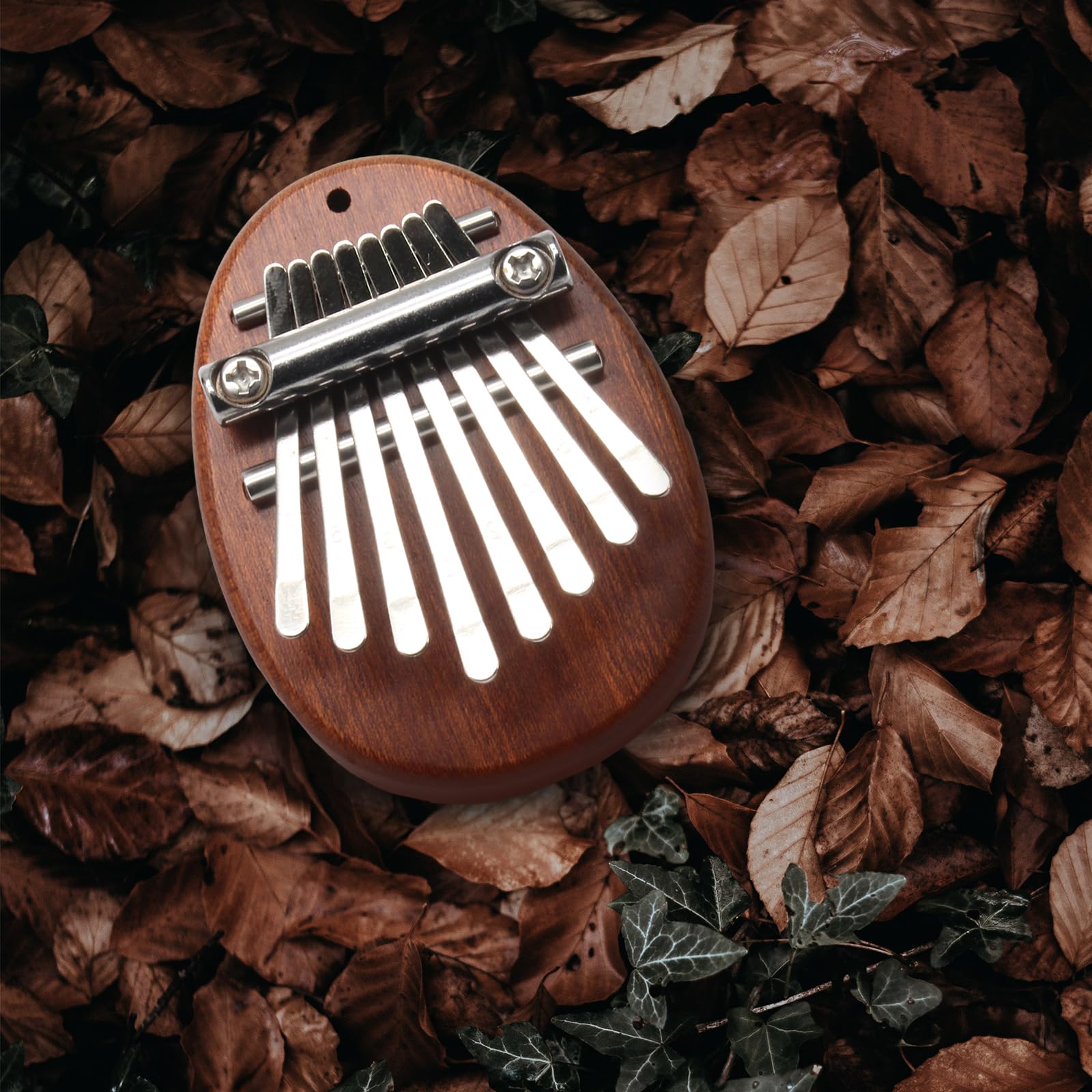Uenhoy Mini Wood Kalimba Thumb Piano 8 Keys Finger Thumb Piano Musical Instruments, Portable Wooden Mbira Finger Piano For Piano