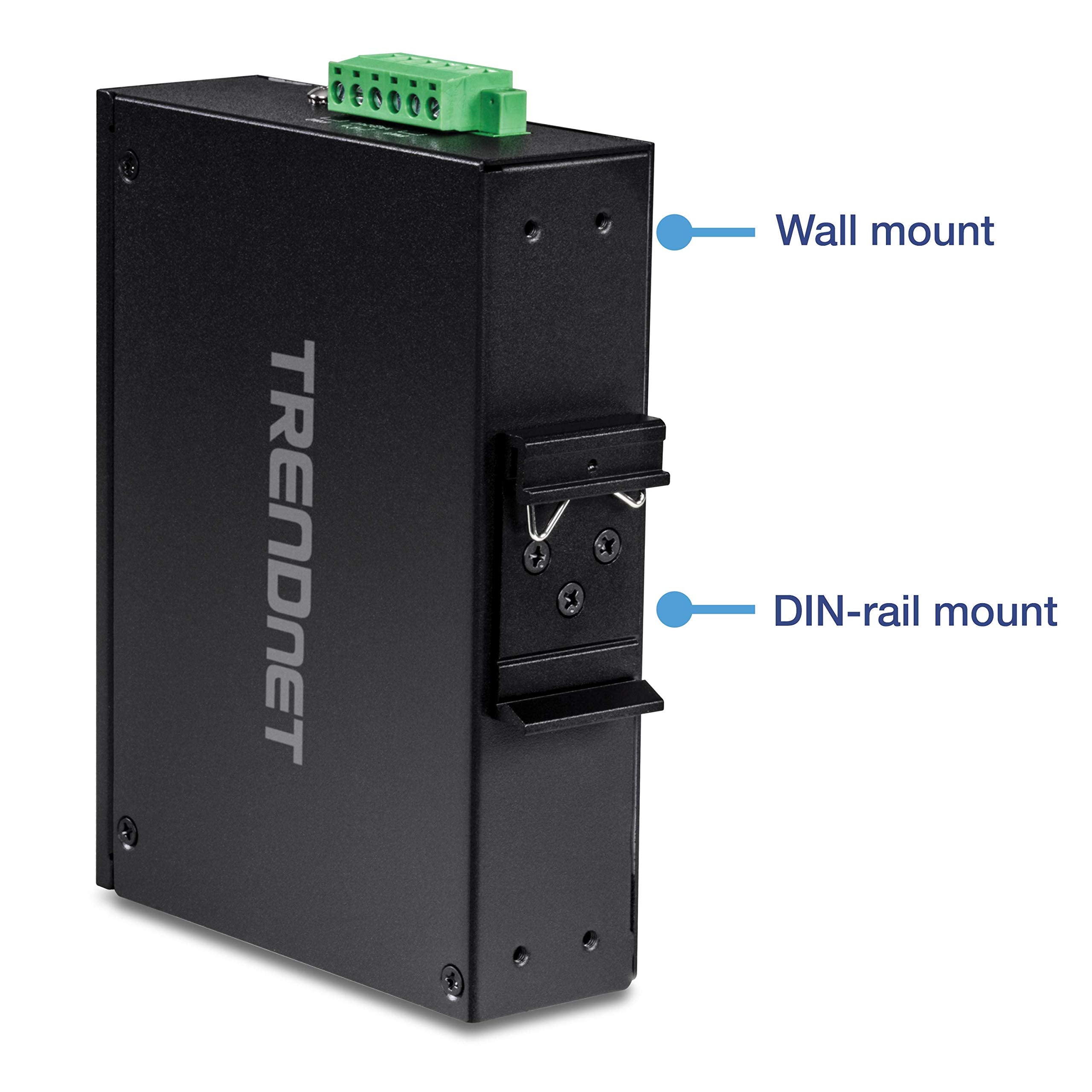 Trendnet 8 Port Industrial Fast Ethernet Poe+ Din Rail Switchti Pe808 X Fast Ethernet Poe+ Portsip30 Network Unmanaged Switch200