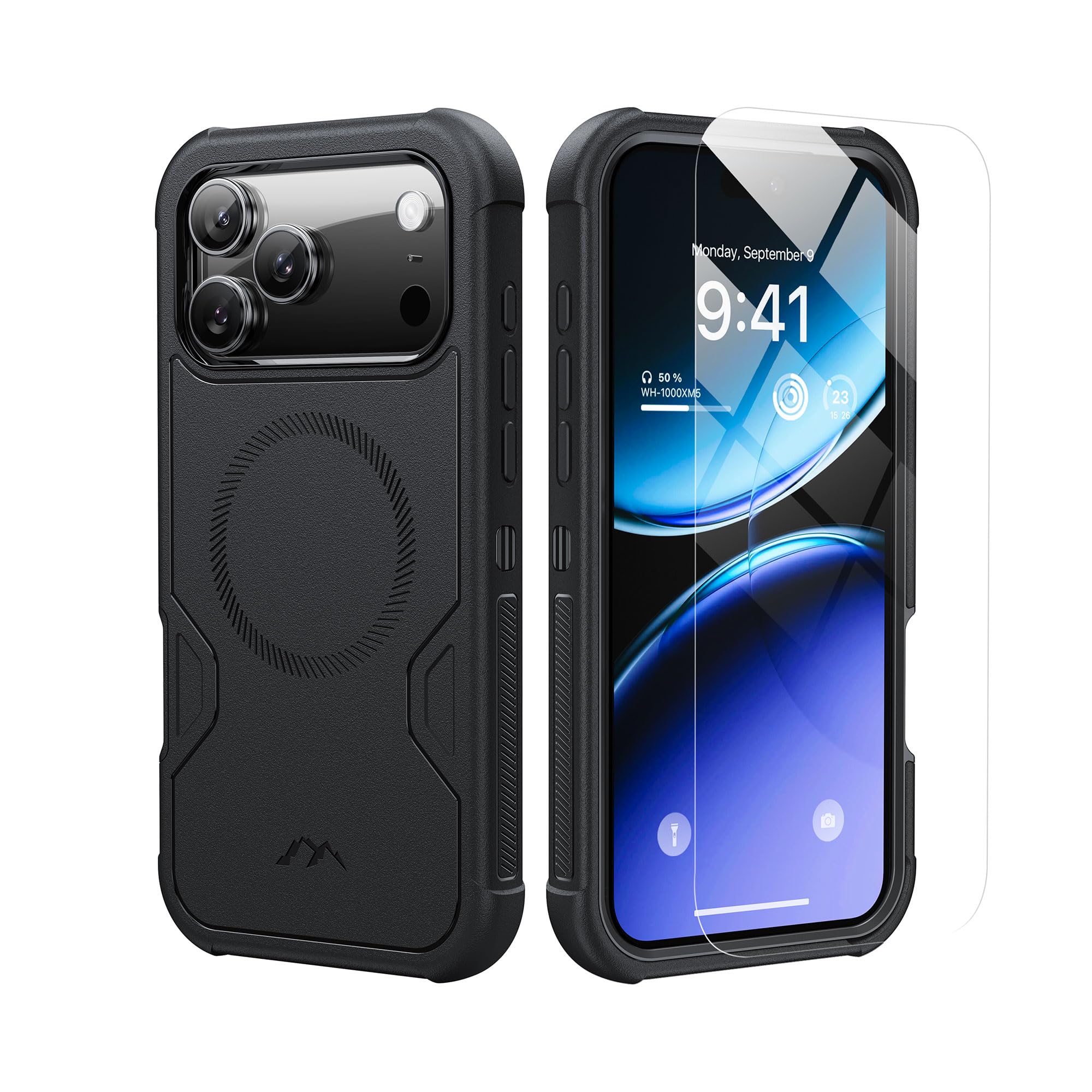 ByteRock for iPhone 17 Pro Max Case 6.9  with Screen Protector,Anti-Drop,Shockproof,Heavy Duty Protection,Compatible with MagSaf