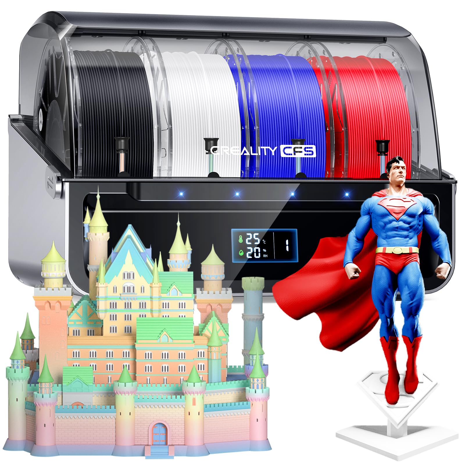 2025 Official CREALITY CFS - New Creality Filament System, Multi-Color 3D Printer Automatically System, Supports 16 Color Printi