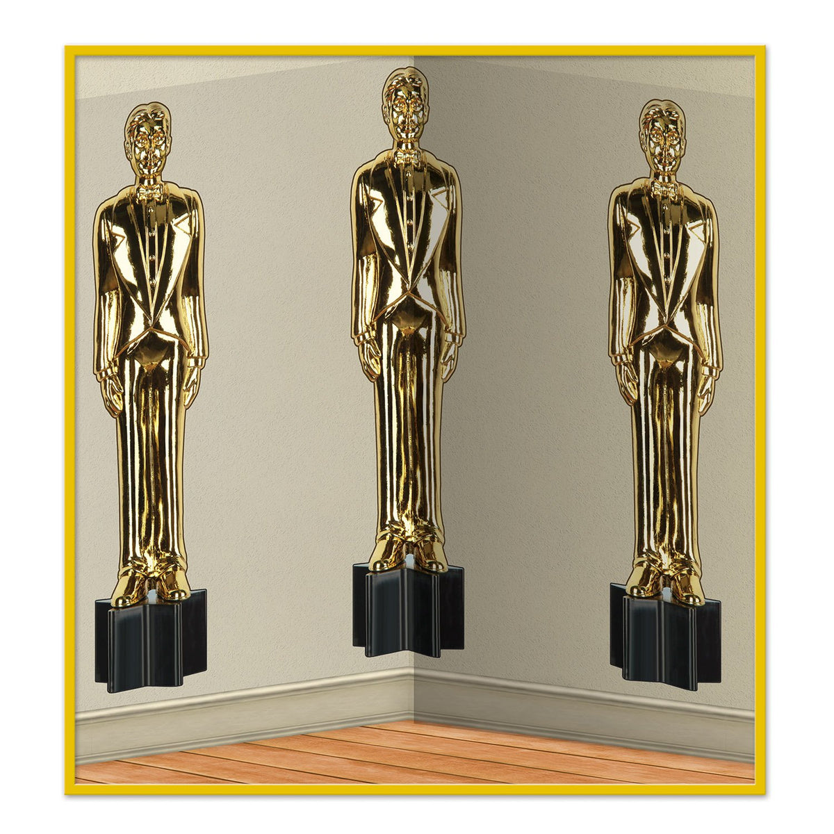 Beistle Awards Night Male Statuettes Backdrop