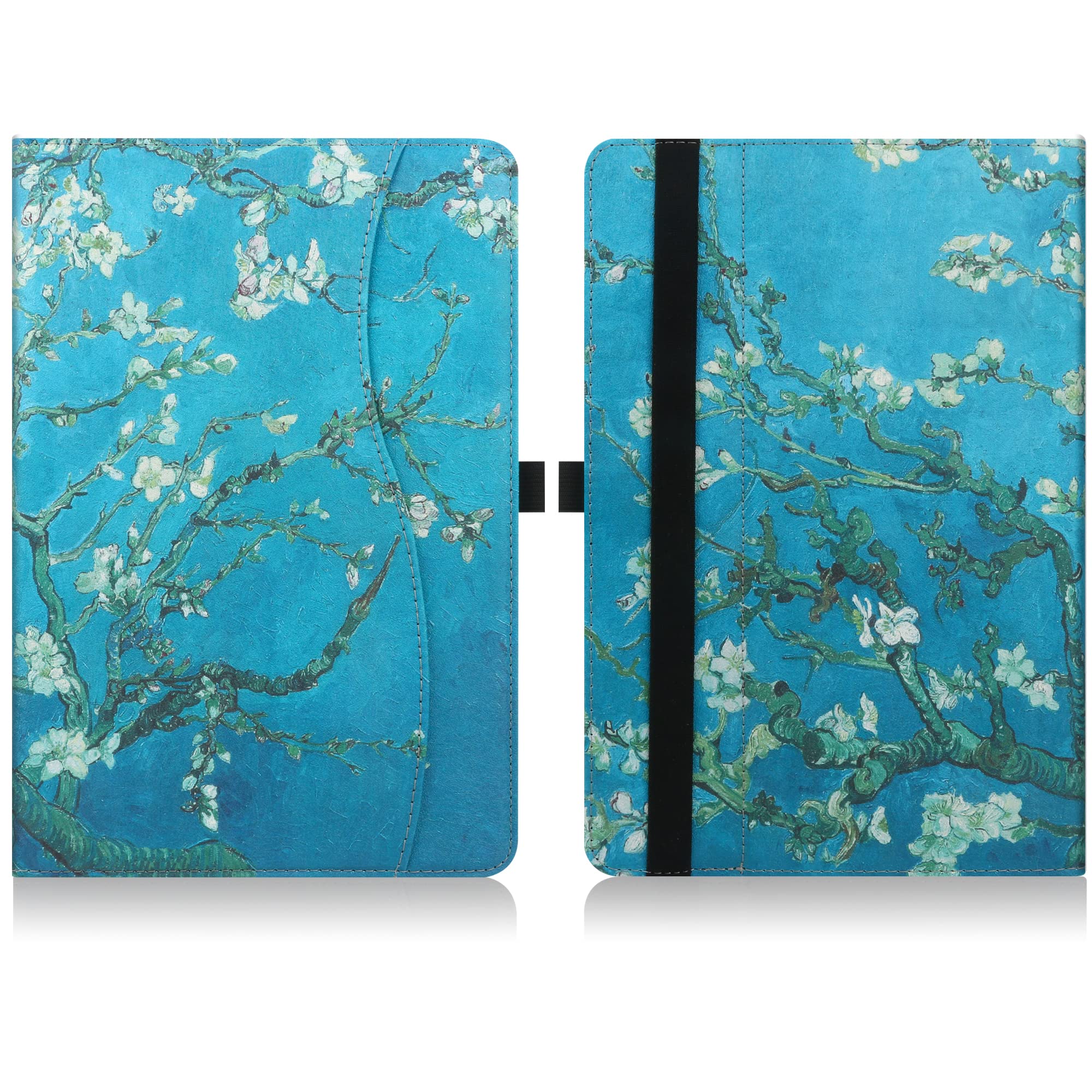 Hgwalp Universal Case For 9 11Inch Tablet,Multi Viewing Angels Pu Leather Stand Folio Case Cover With Handstrap For 9'' 10.1'' 1