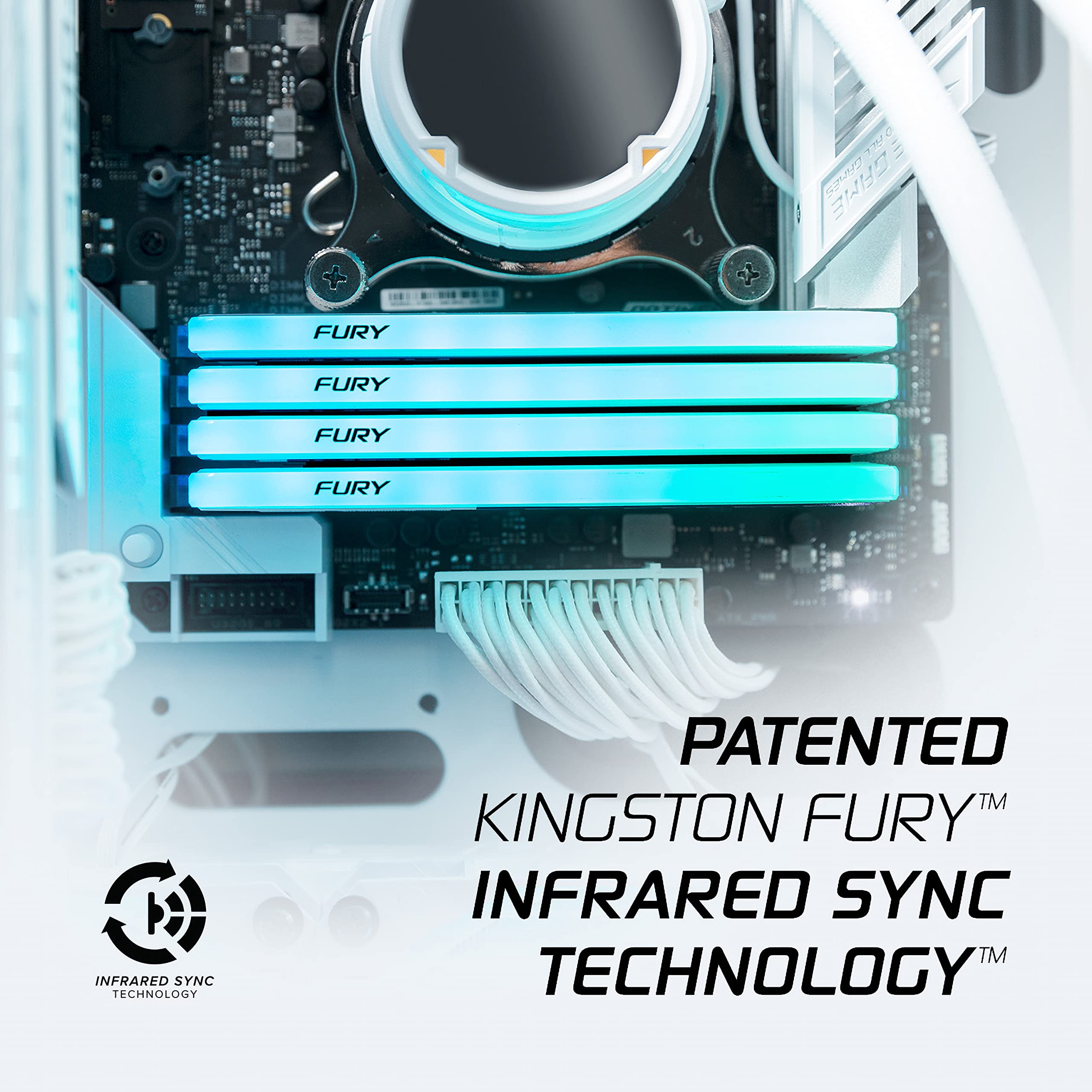 Kingston Technology Fury Beast Rgb Special Edition 8Gb 3600Mt/S Cl17 Ddr4 Desktop Memory Single Module | Infrared Syncing | Inte