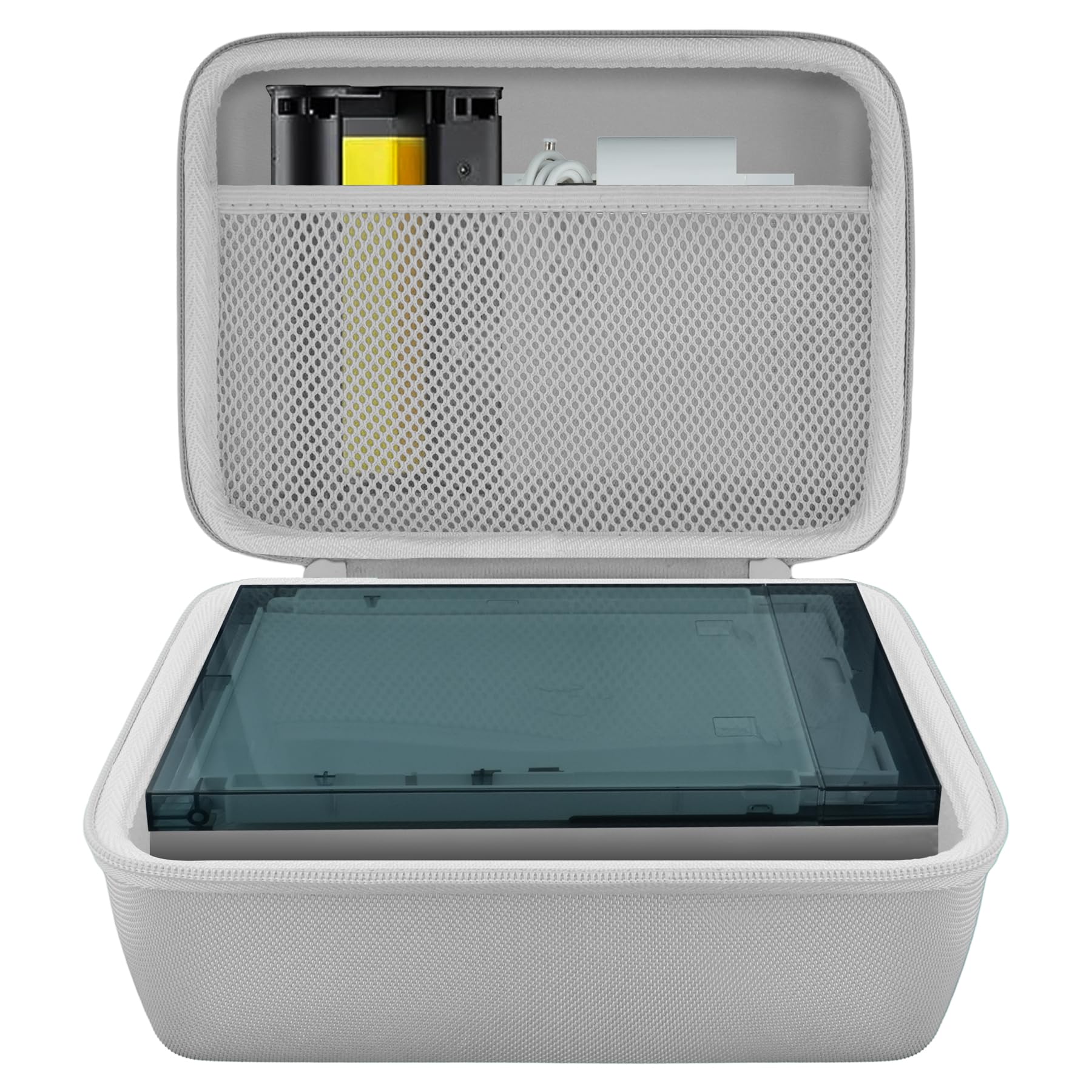 khanka Case Compatible with M110 M100 M200 Liene 4x6 Photo Printer, Wi-Fi Picture Printer,Case Only(White)