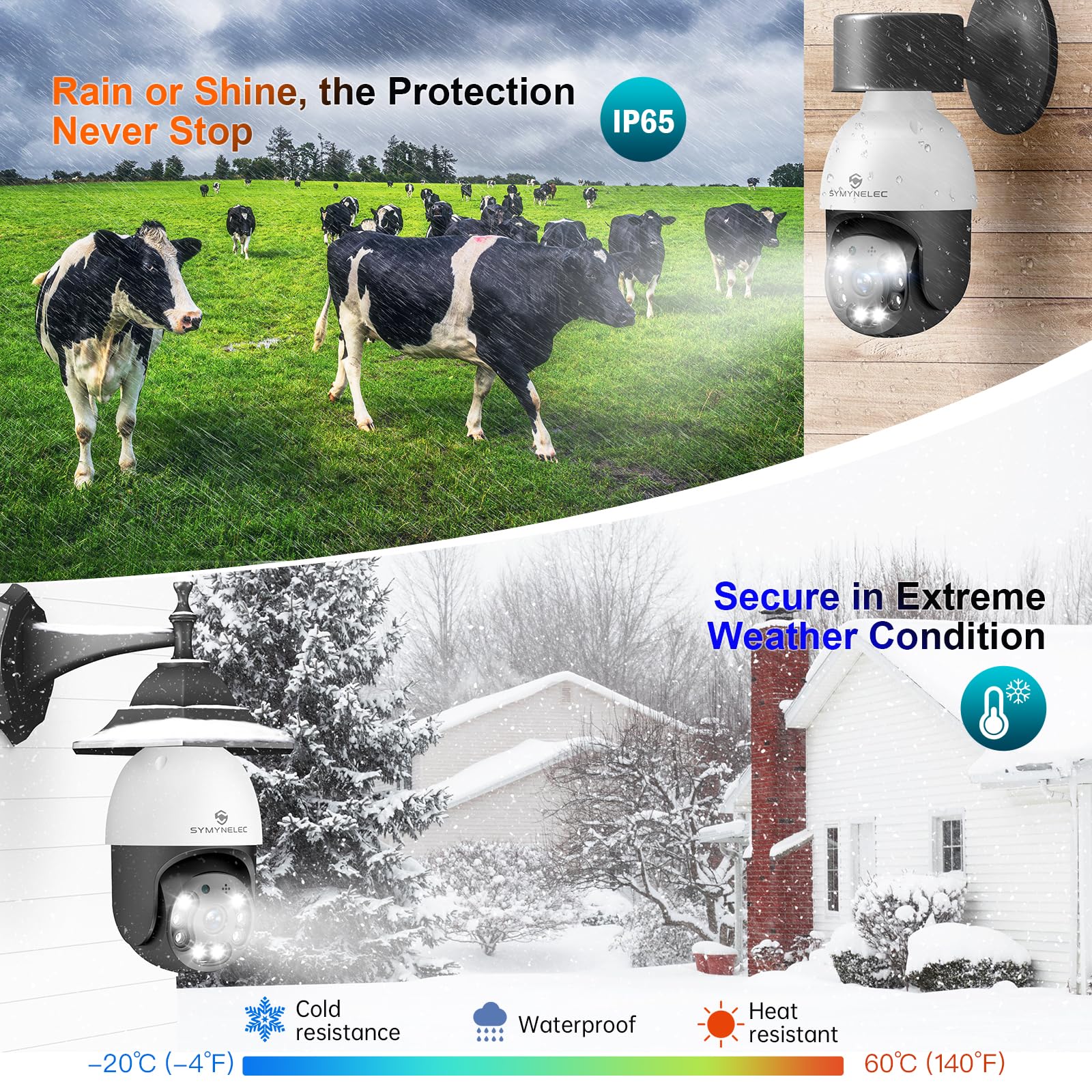 Symynelec 5Ghz/2.4Ghz Light Bulb Security Camera Outdoor Waterproof 2.5K, Dual-Band Wifi Light Socket Security Camera With Ai Hu