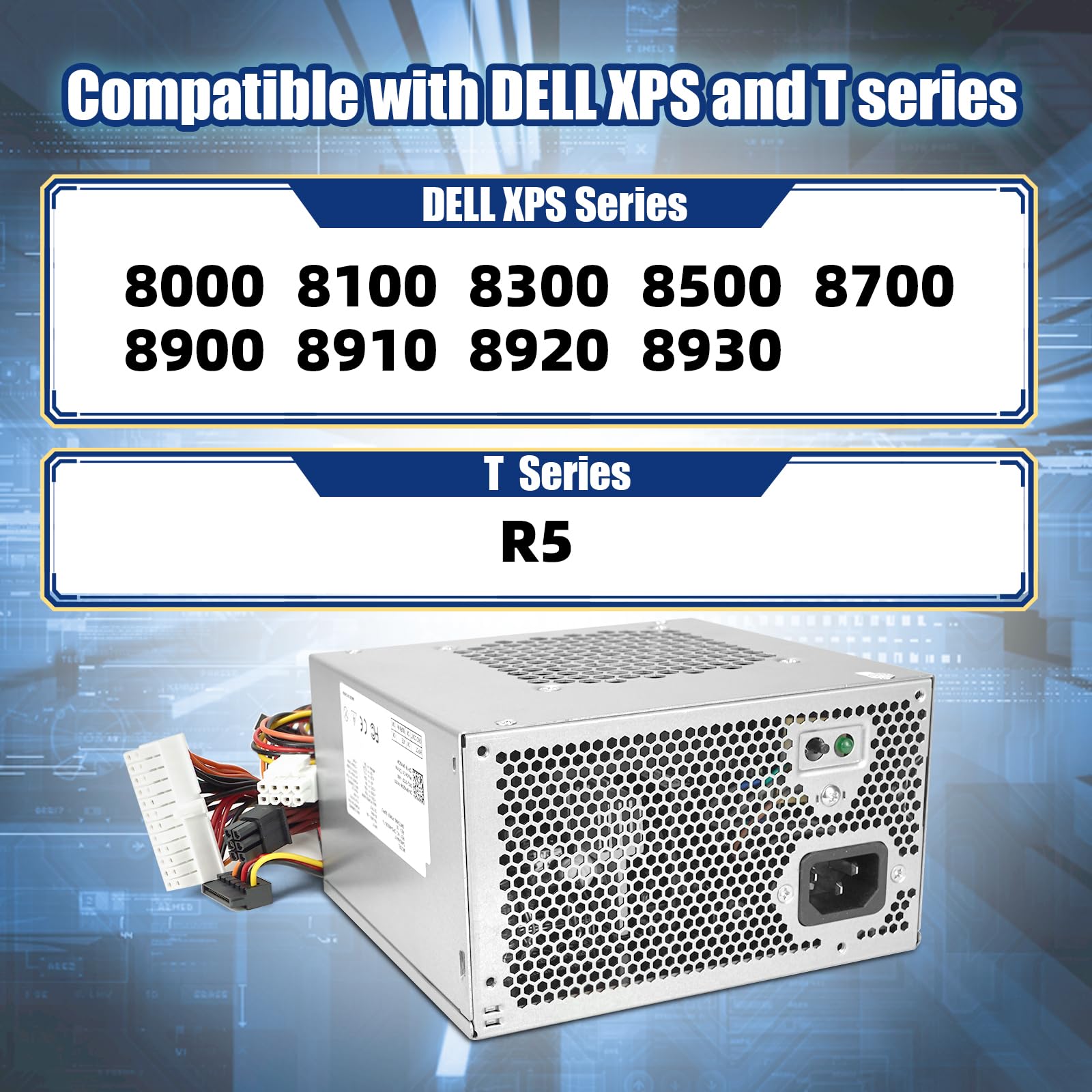 Upgraded Hu460Am 01 Wc1T4 D460Am 03 460W Power Supply Compatible With Dell Xps 8930 8920 8910 8900 8700 8300 Alien Ware Aurora R