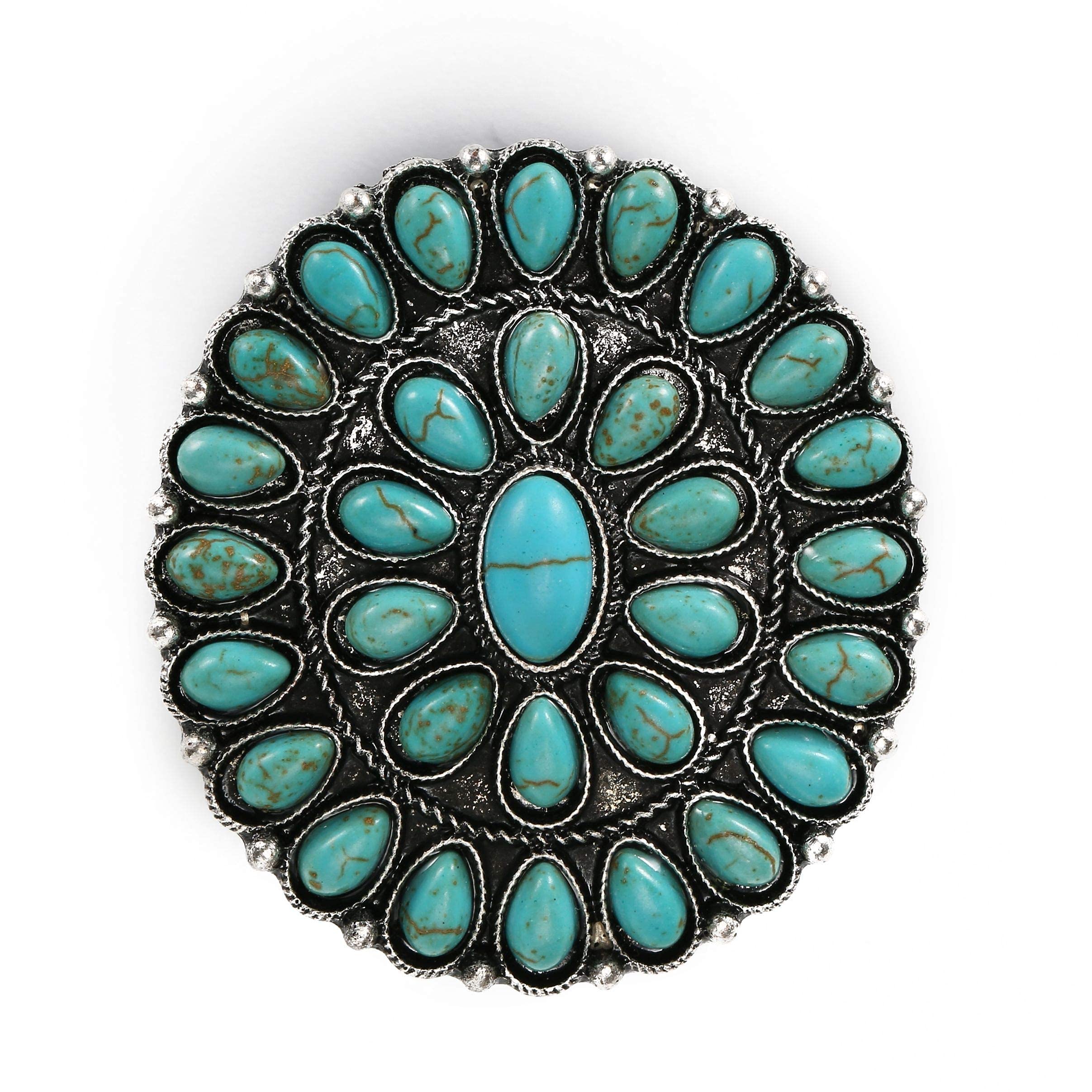 Turquoise Western Phone Grip Teal Marble Stone Phone Holder Uyh6