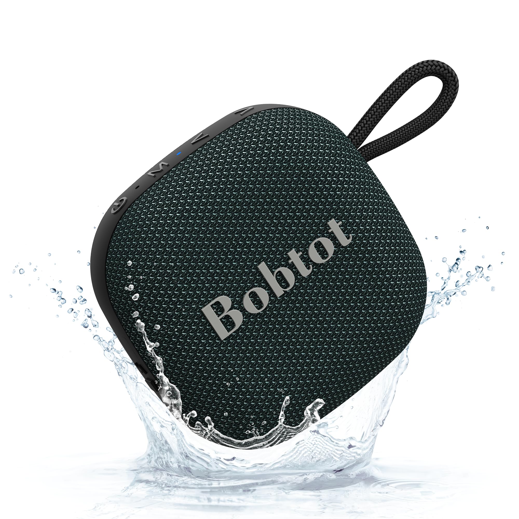 Bobtot Portable Wireless Bluetooth Speaker - IPX7 Waterproof Show Speakers with 16H Playing Time, Loud Stereo Sound, Built-in Mi