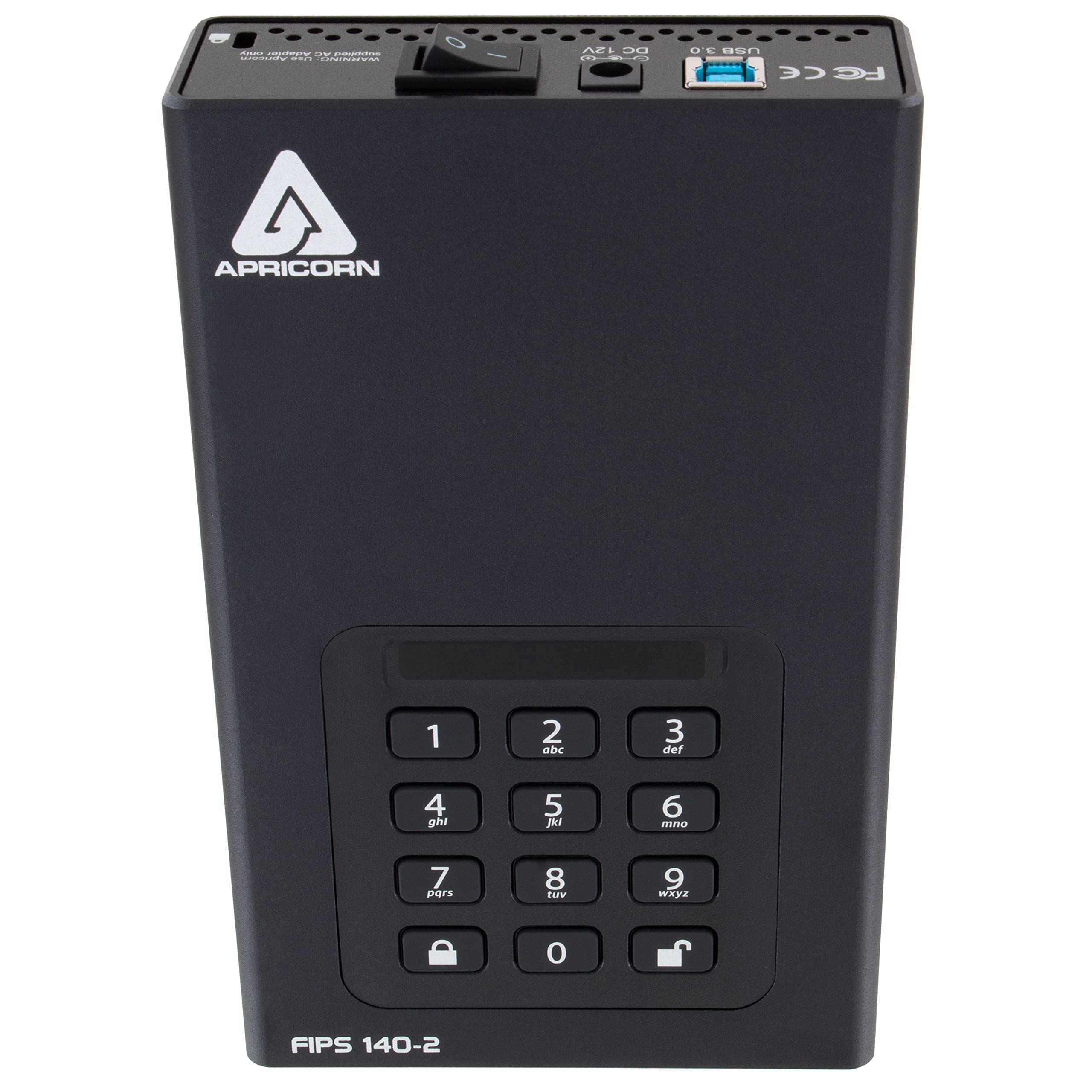 Apricorn 6Tb Aegis Desktop Padlock Fips 140 2 Validated 256 Bit Encrypted Hard Drive (Adt 3Pl256F 6000)