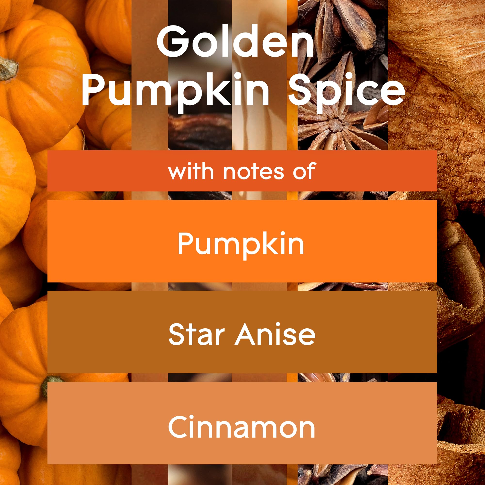 Glade Plugins Refills Air Freshener, Scented And Essential Oils For Home And Bathroom, Golden Pumpkin & Spice, 1.34 Fl Oz, 2 Cou