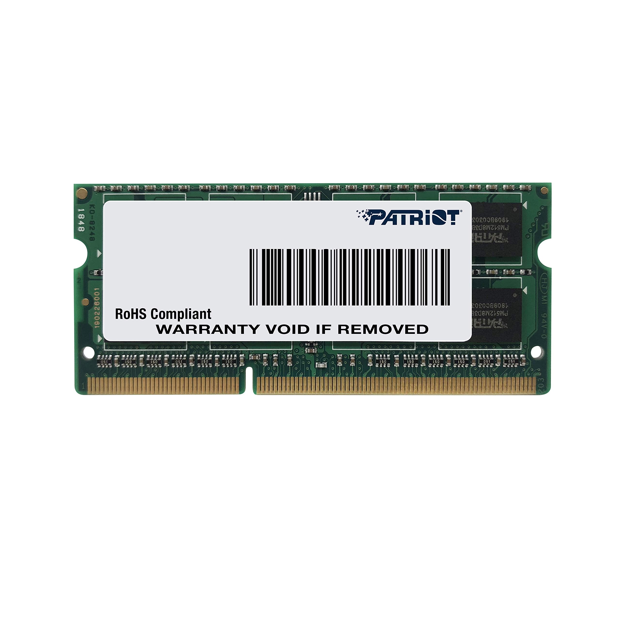 Patriot 1.35V 8Gb Ddr3 1600Mhz Pc3 12800 Cl11 Sodimm Memory Psd38G1600L2S