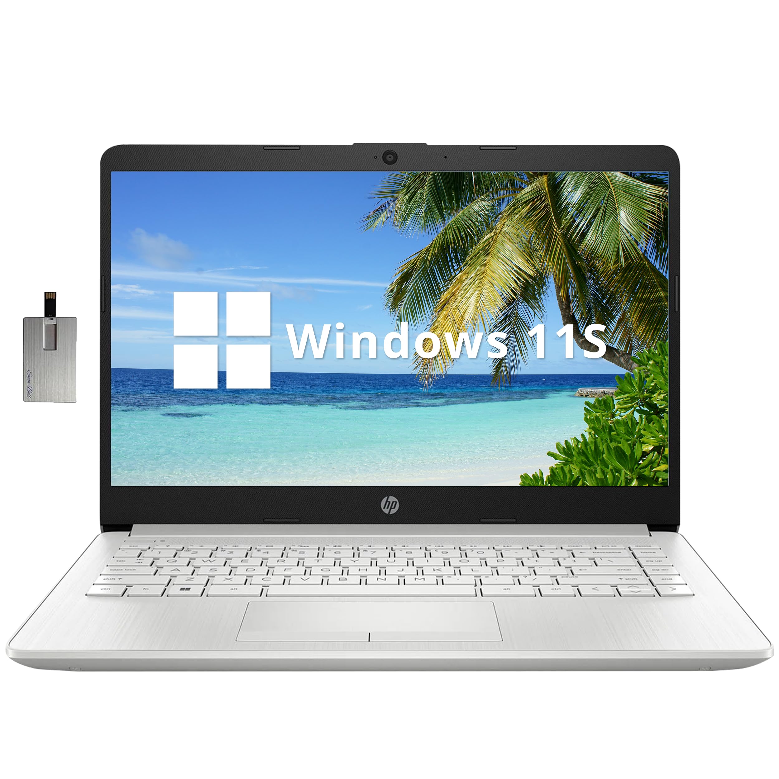 Hp Premium Stream 14'' Hd Laptop, Intel Celeron N4120 Processor, 8Gb Ram, 64Gb Emmc, Intel Uhd Graphics 600, Hd Camera, Wifi 5, 