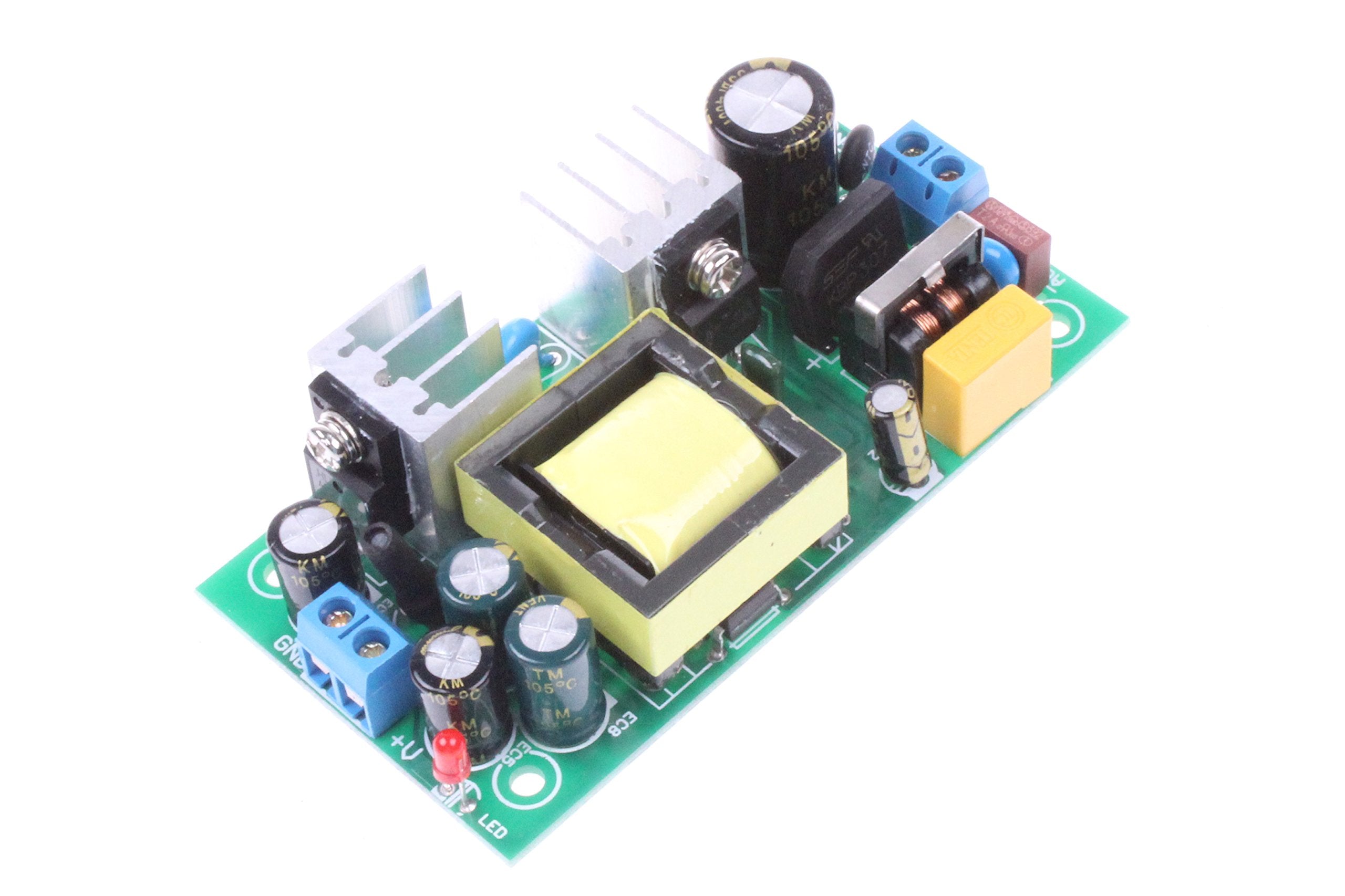 Noyito Ac To Dc Precision Buck Power Supply Module Ac 120V 100V 264V To 5V 3A 3000Ma 15W Isolated Step Down Dc Module (5V 3A, Gr