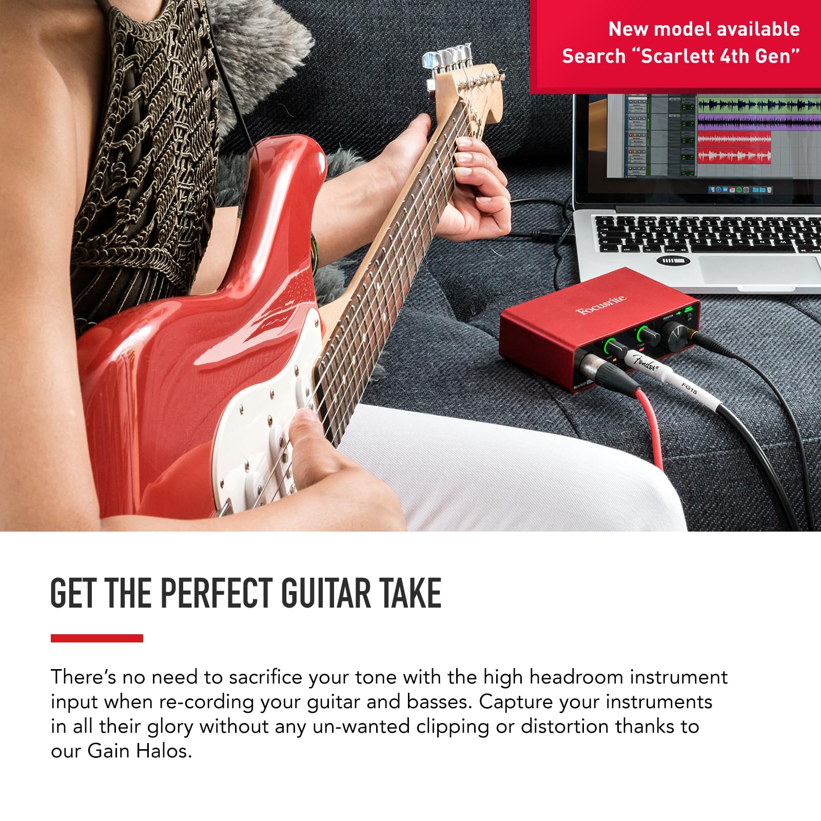 Focusrite Scarlett Solo Studio 3Rd Gen Usb Audio Interface Bundle For The Guitarist, Vocalist Or Producer With Condenser Microph