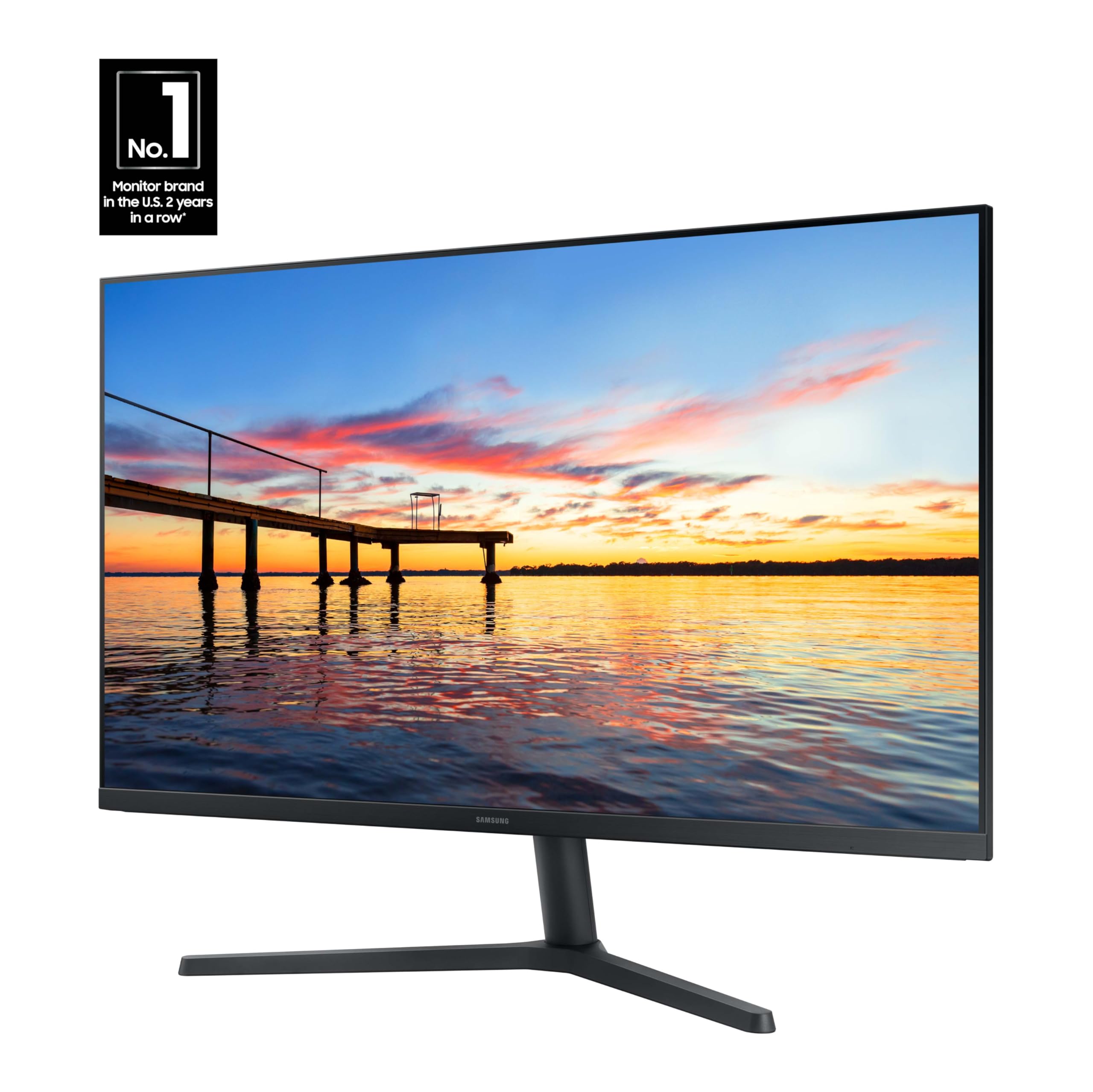 Samsung 32-Inch Flat Computer Monitor, 75Hz, Borderless Display, Amd Freesync, Game Mode, Advanced Eye Care, Hdmi And Displaypor