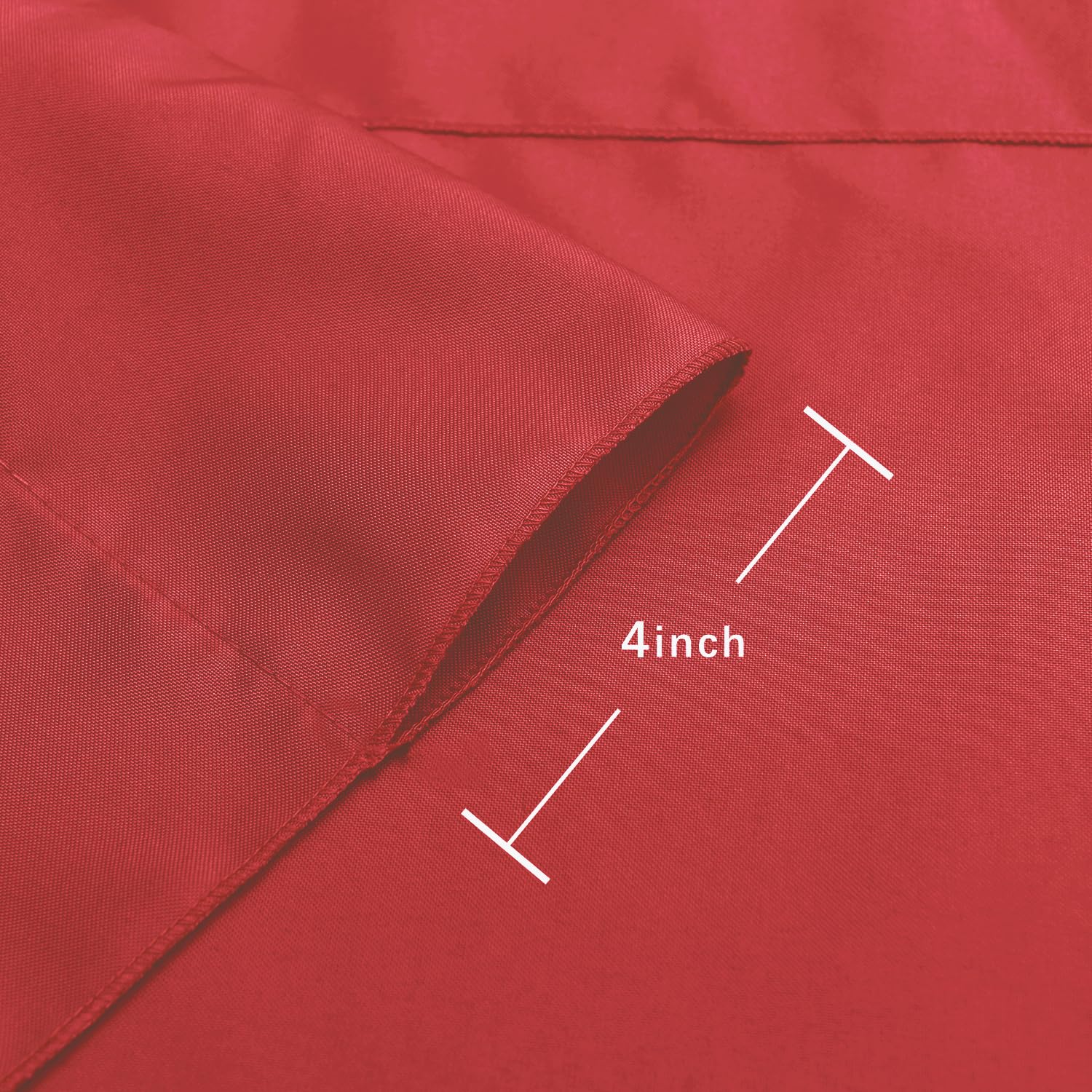 Hiasan Red Backdrop Curtains For Parties, Polyester Photography Backdrop Drapes For Family Gatherings, Wedding Decorations, 5Ftx