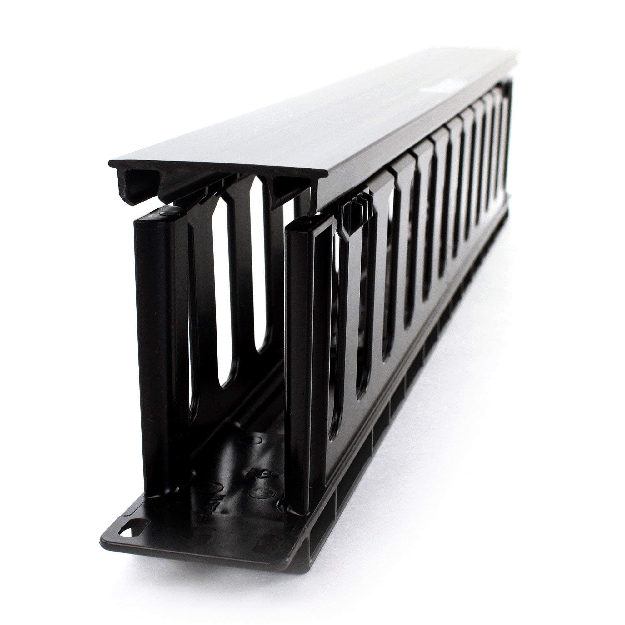 Panduit Wmpfse Horizontal Cable Manager, Black, 1 Ru, Black