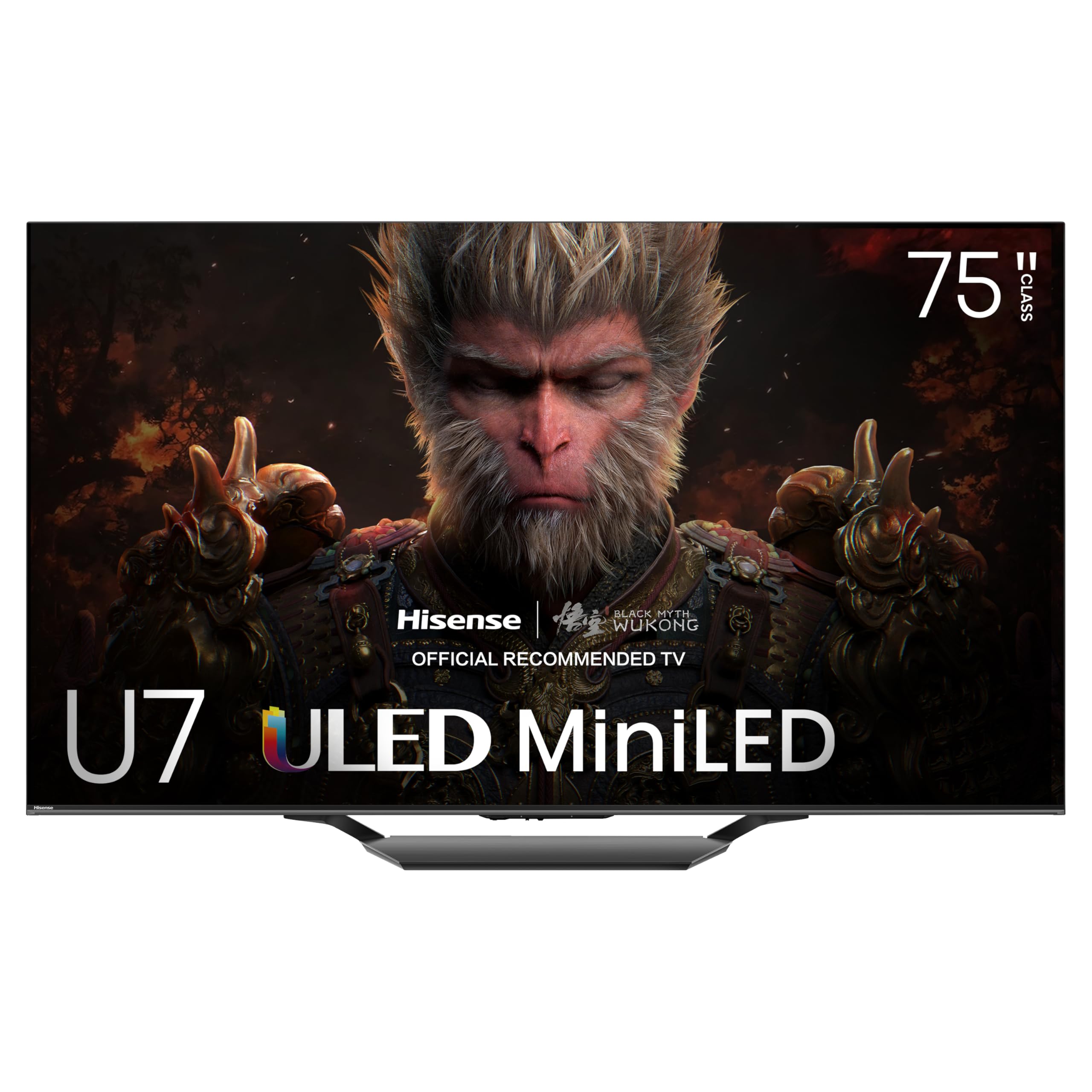 Hisense 75Inch Class U7 Series MiniLED ULED 4K UHD Google Smart TV (75U7N, 2024 Model)  QLED, Native 144Hz, Motion Rate 480, 