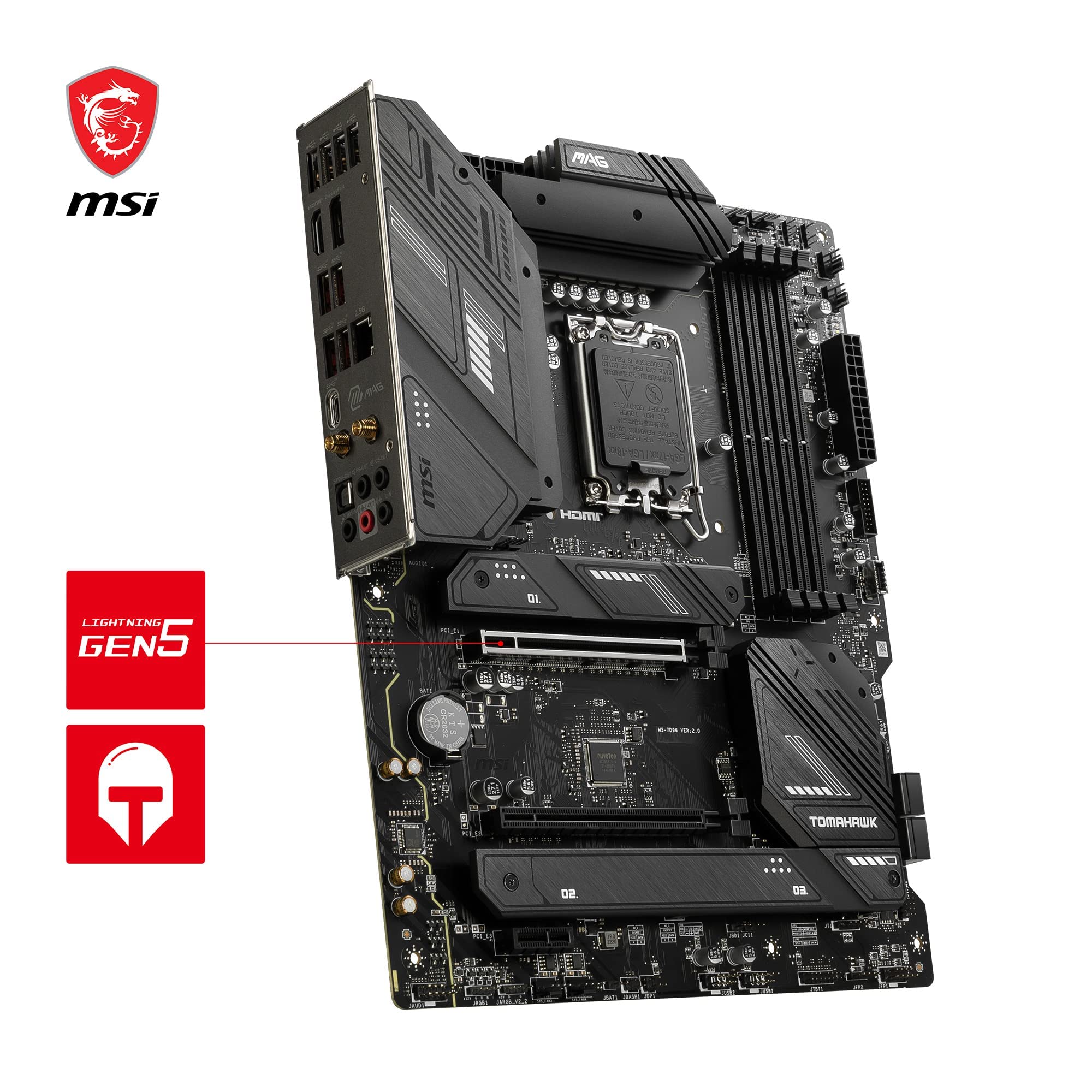 Msi Mag B760 Tomahawk Wifi Motherboard Lga 1700 Atx