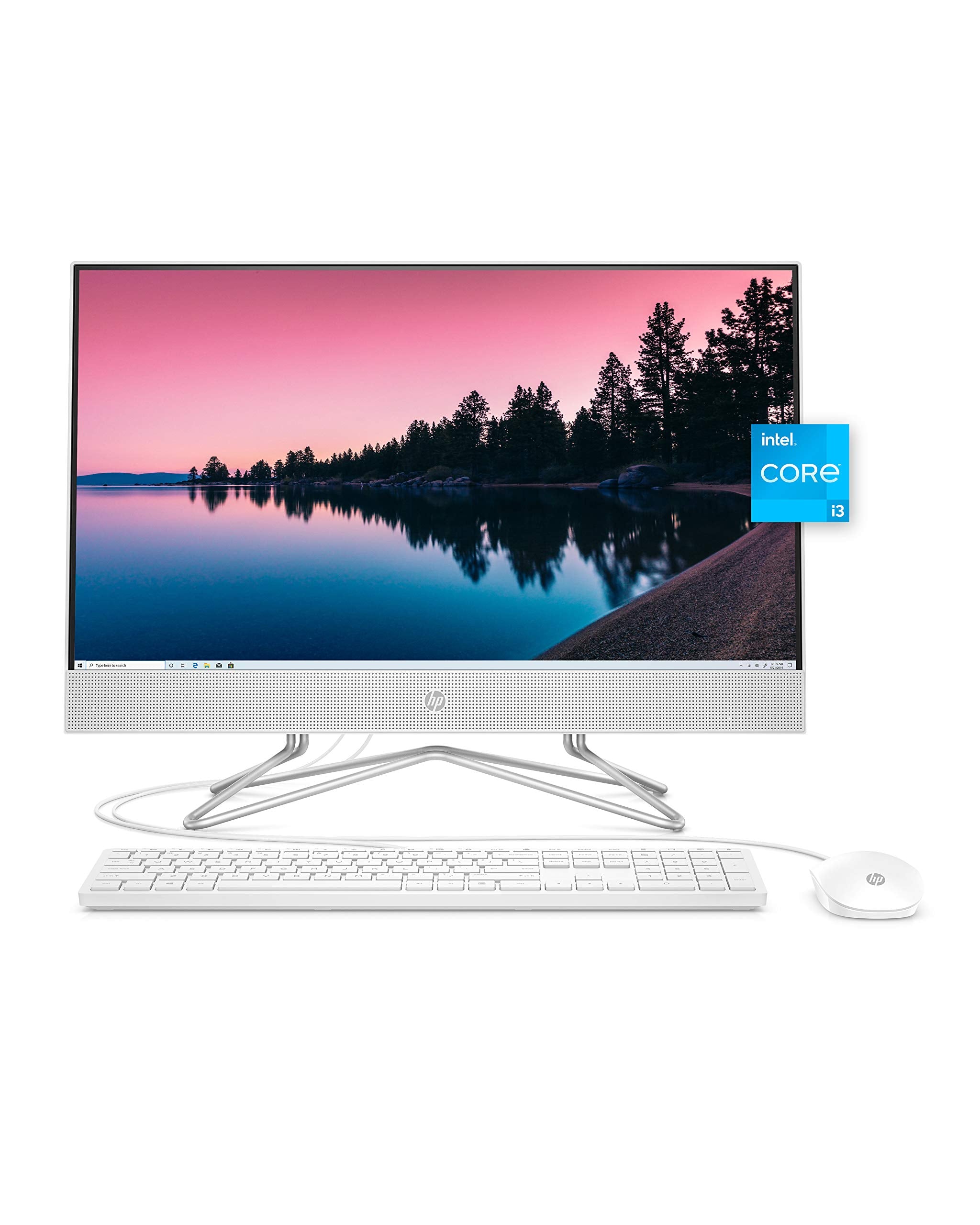 HP All in One Desktop PC, 11th Gen Intel Core i3 1115G4 Processor, 8 GB RAM, 512 GB SSD Storage, Full HD 23.8� Display, Windows 10 Home, Remote Work Ready, Mouse and Keyboard (24 dp1250, 2021)