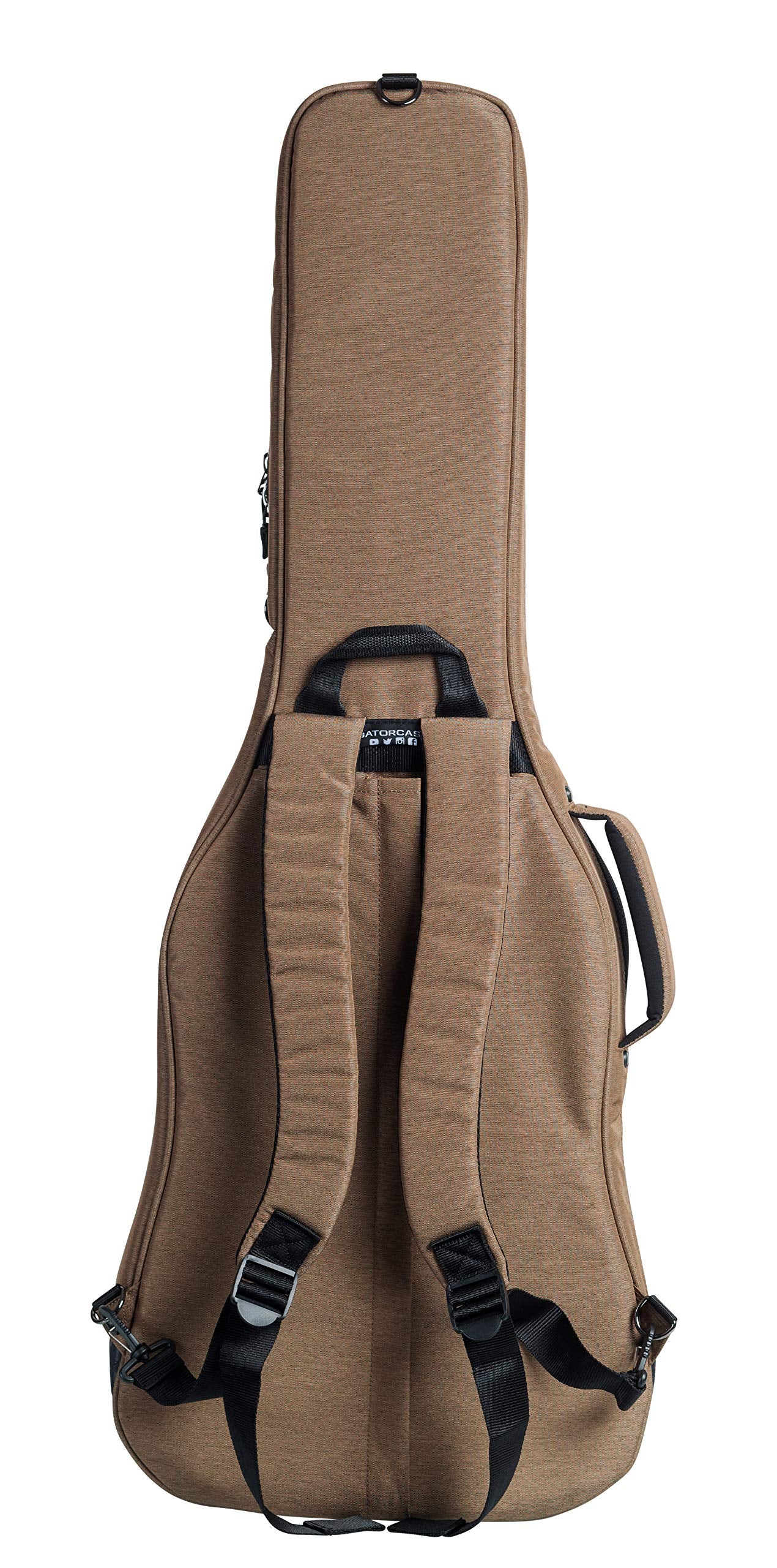 Gator Cases Transit Series Electric Guitar Gig Bag; Tan Exterior (Gt-Electric-Tan)