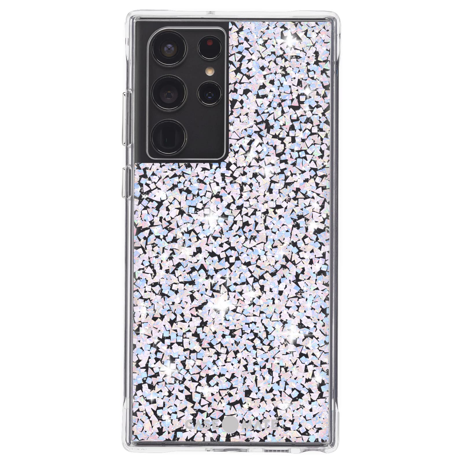 Case Mate   Twinkle   Case For Samsung Galaxy S22 Ultra   Reflective Foil Elements   10 Ft Drop Protection   6.8 Inch   Stardust