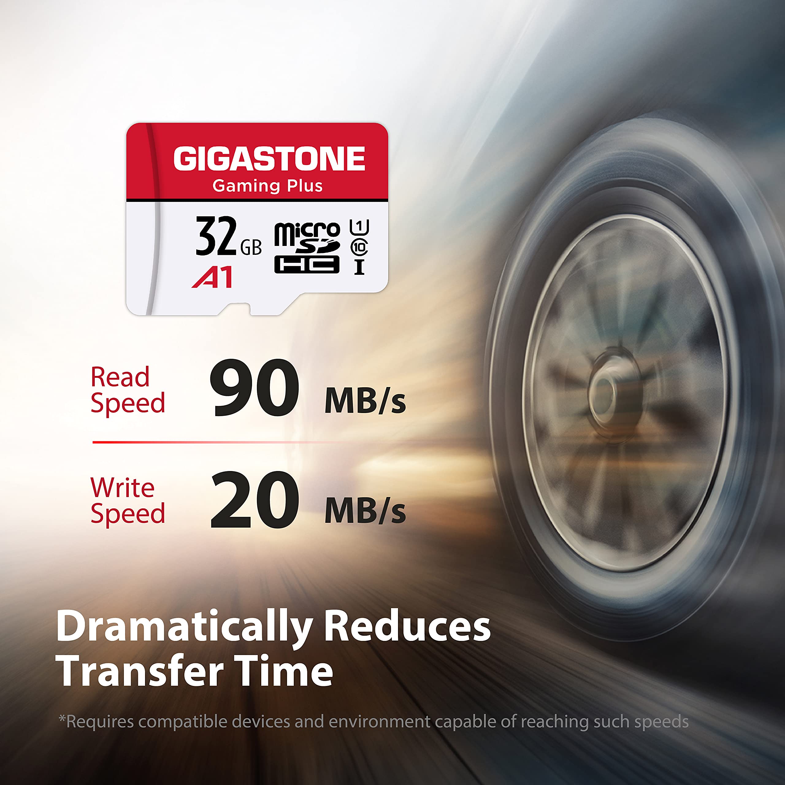 [Gigastone] Micro Sd Card 32Gb, Gaming Plus, Microsdhc Memory Card For Nintendo Switch, Smartpone, Roku, Full Hd Video Recording