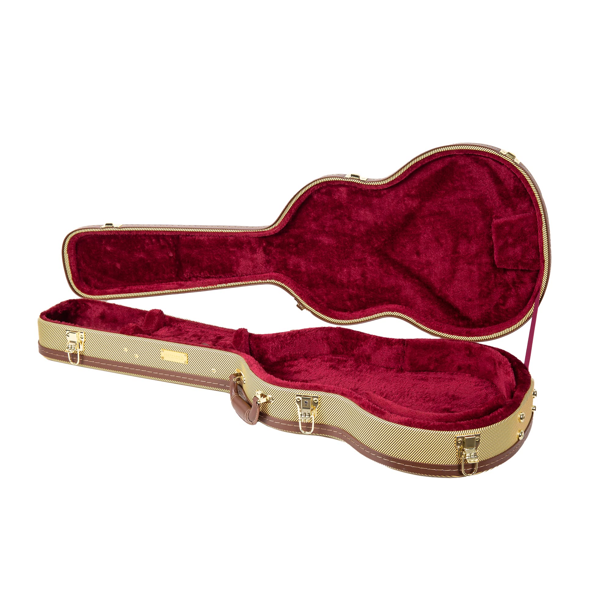 Crossrock Electric Guitar Case For Prs Se Series Hollowbody Guitars, Right Hand, Black (Crw620Ja14Bk)