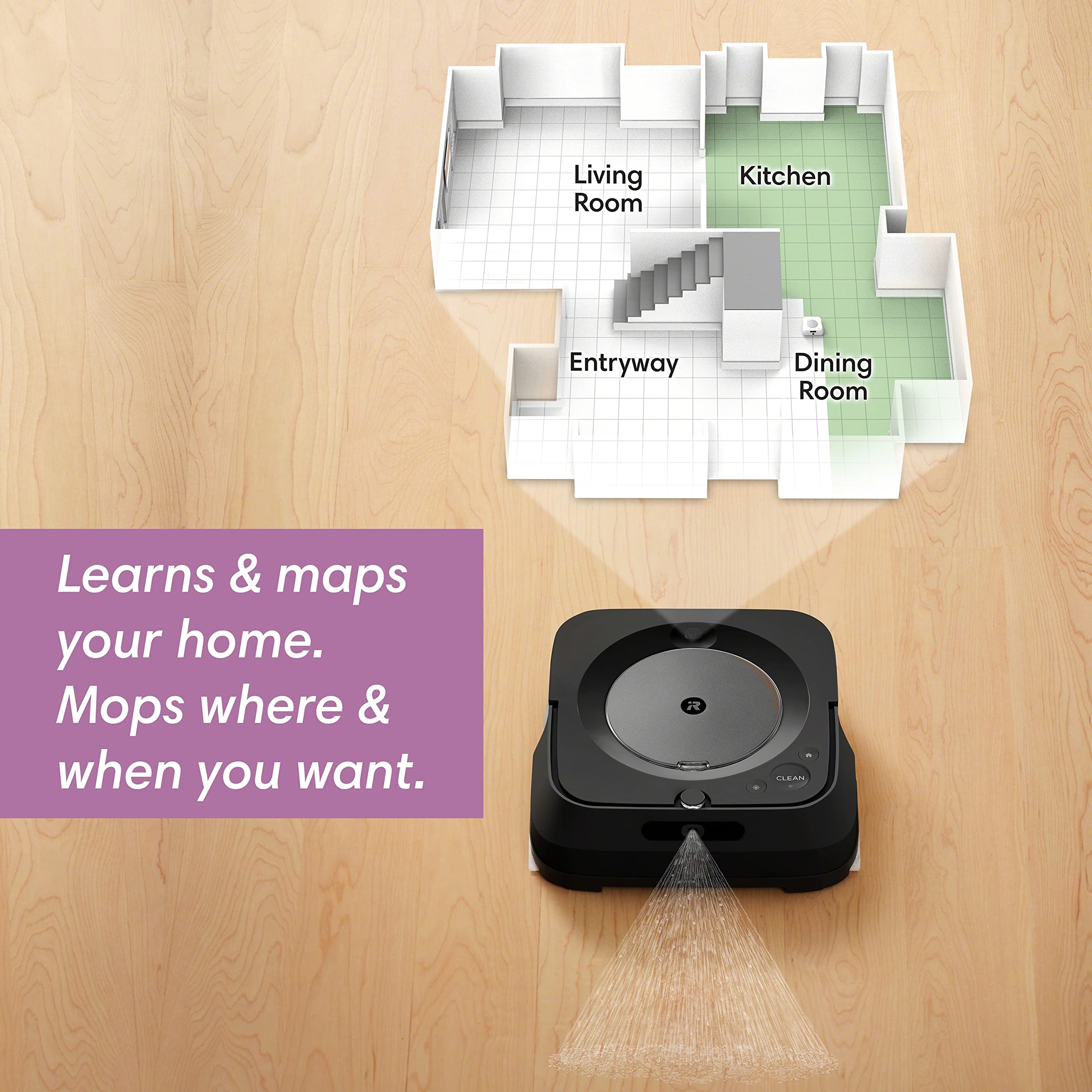 Irobot Braava Jet M6 6113 Ultimate Robot Mop   Wi Fi Connected, Precision Jet Spray, Smart Mapping, Compatible With Alexa, Ideal