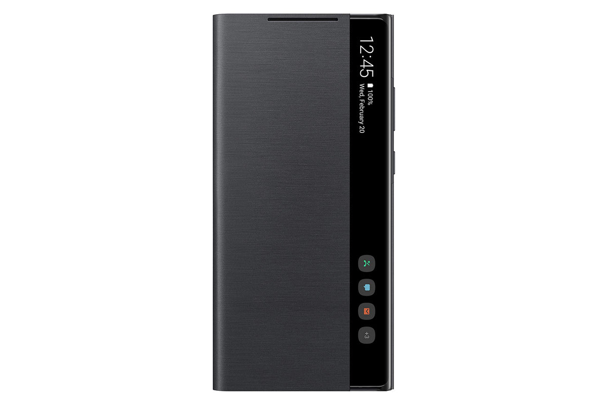 Samsung Galaxy Note 20 5G Case, S View Flip Cover,Polyurethane,Lightweight   Black (Us Version ) (Ef Zn980Cbegus)