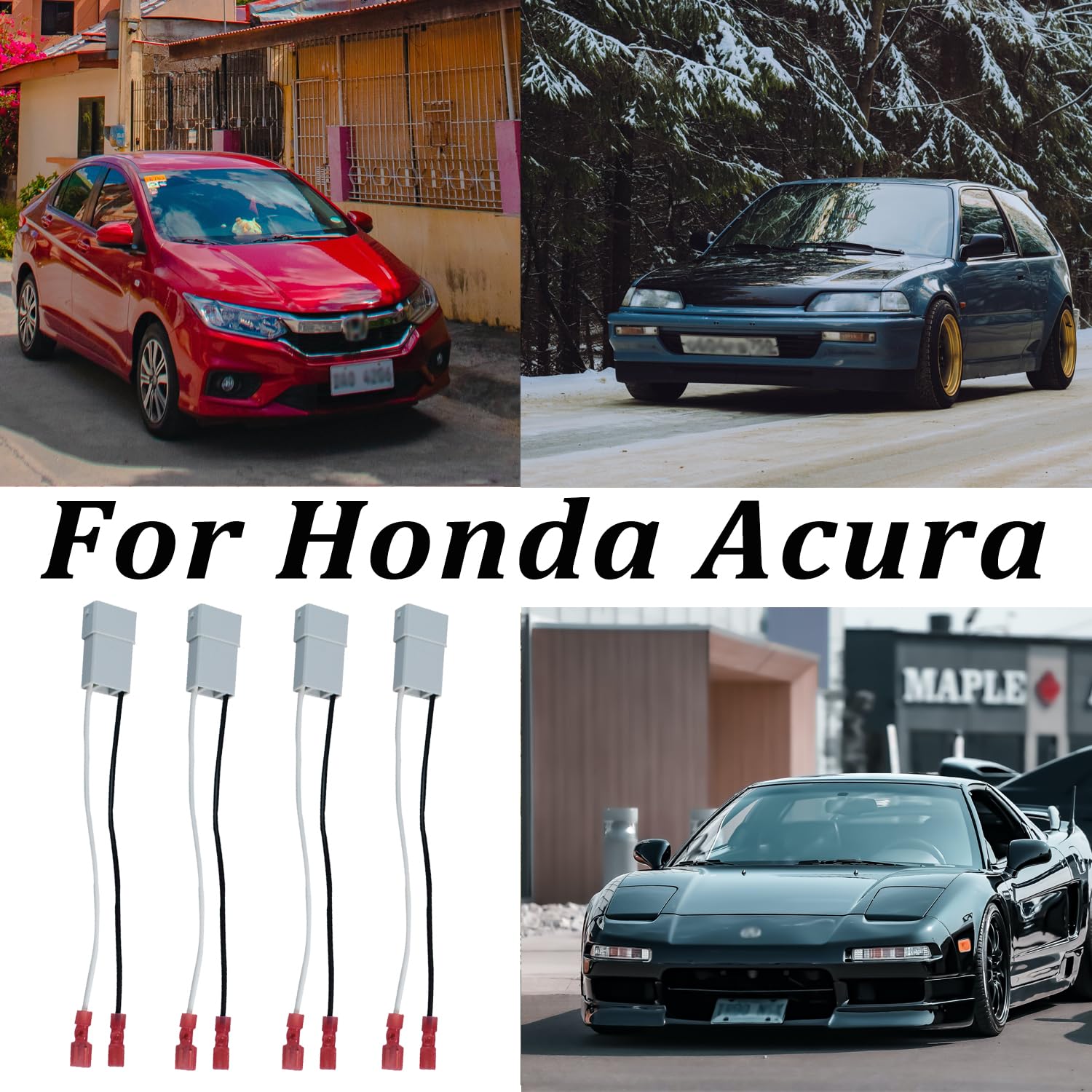 Afeisol 72 7800 Speaker Wiring Harness Accessories Replacement For Honda Accord Civic Crv Acura Cl Tl Front Rear Door Speaker Ad