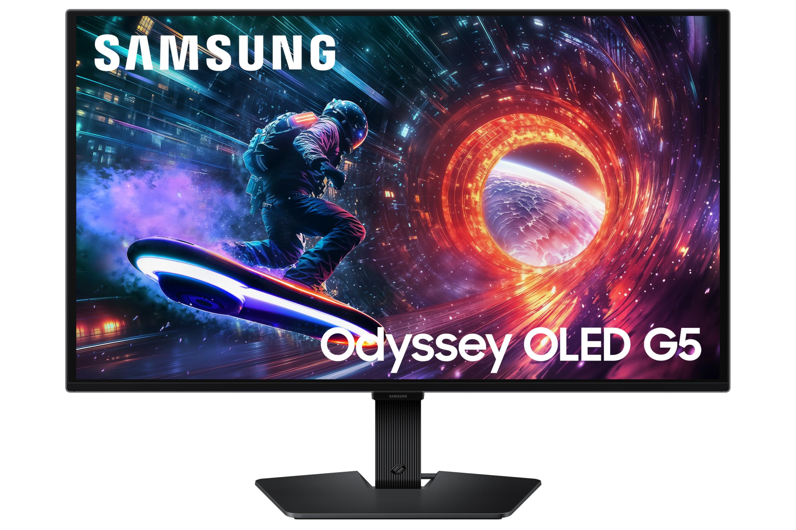 Samsung 27    Odyssey OLED G5 (G50SF) QHD & QD-OLED Gaming Monitor, 180Hz Refresh Rate, 0.03ms (GtG) Response Time, NVIDIA G-Syn