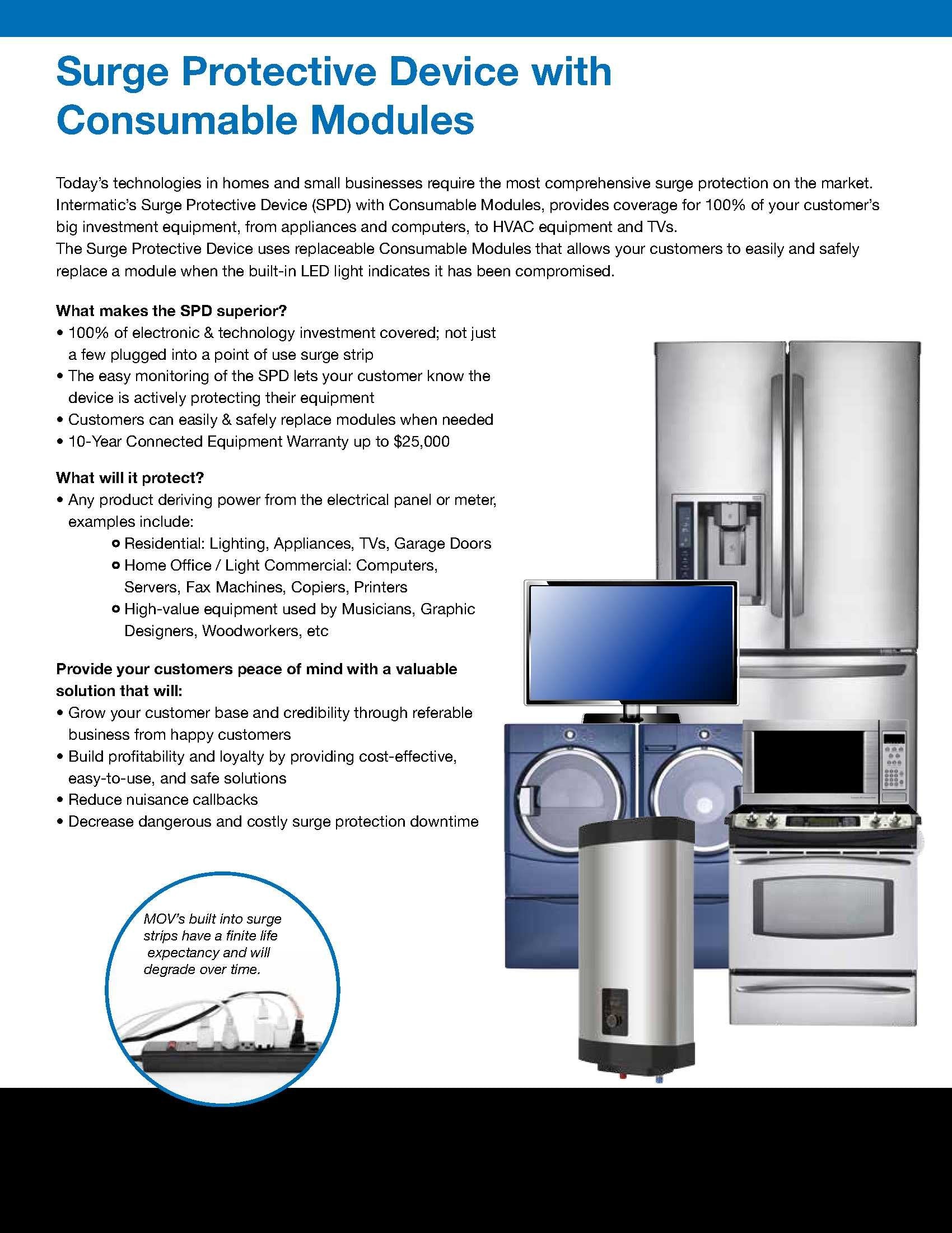 Intermatic Imodule� Ig120Rsm10K Replacement Module For Smart Guard Whole Home Surge Protector