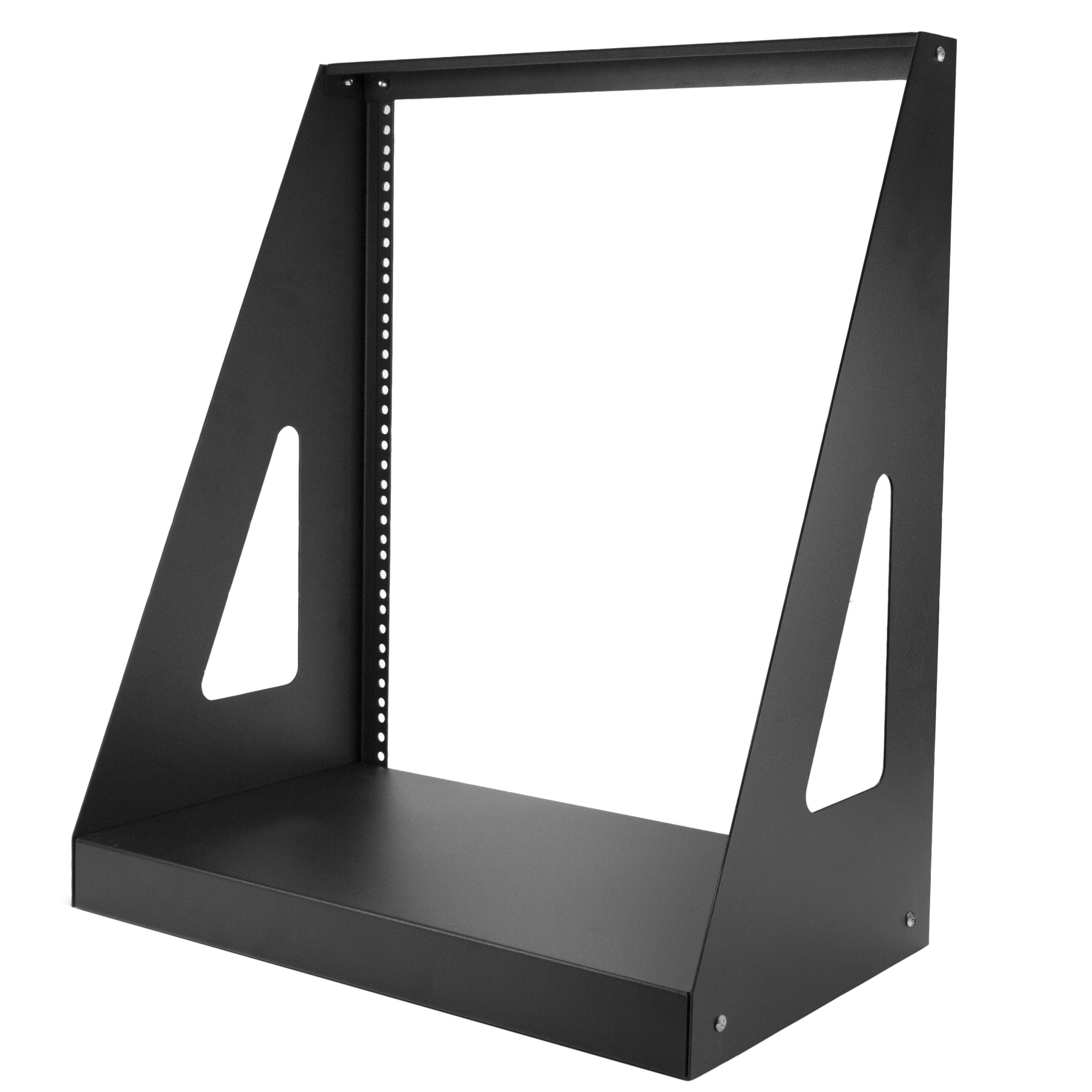 Startech.Com 2 Post 12U Heavy Duty Desktop Server Rack, Small Open Frame 19In Computer Rack, Compact Network Rack For Av / Studi
