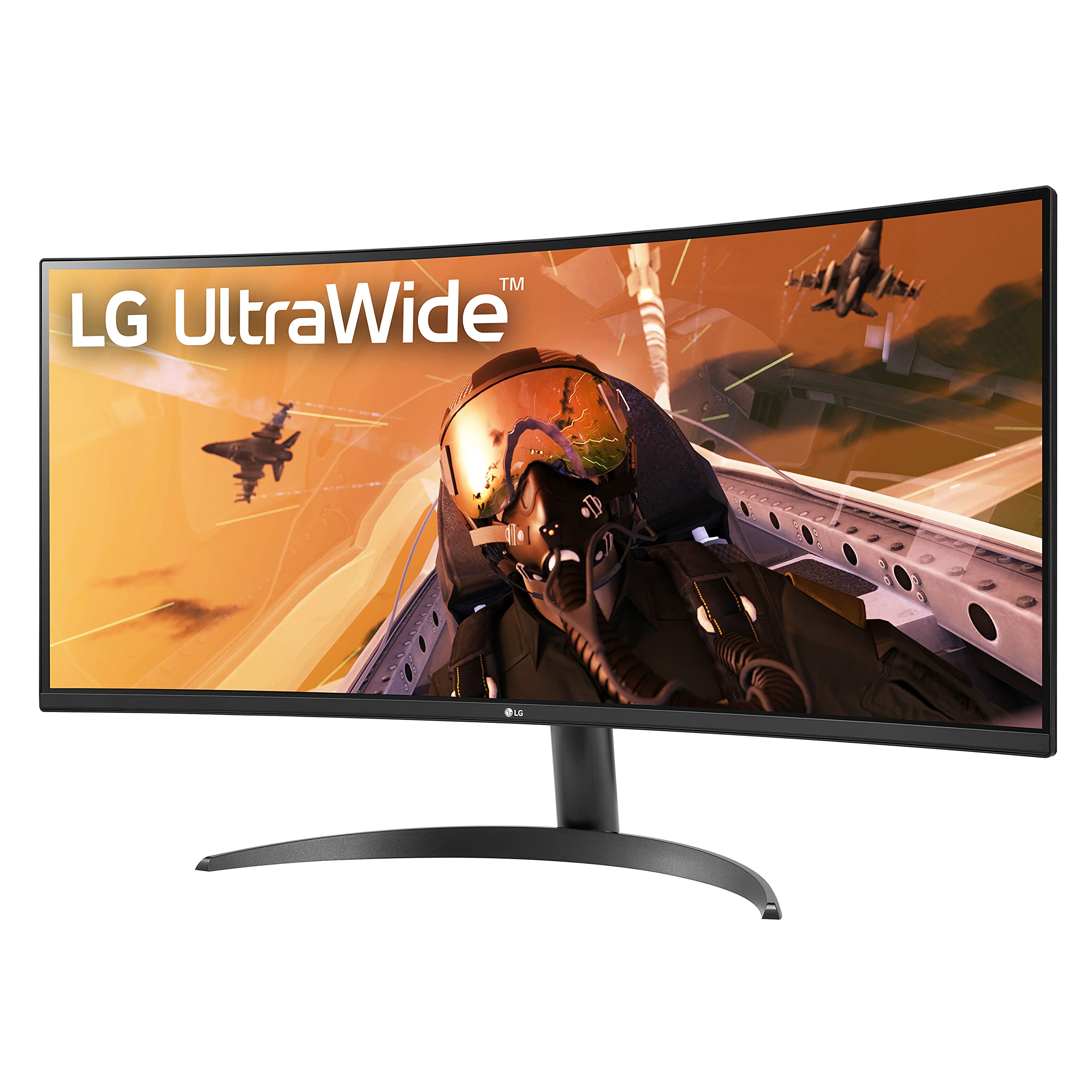 Lg 34Wp60C B 34 Inch 21:9 Curved Ultrawide Qhd (3440X1440) Va Display With Srgb 99% Color Gamut And Hdr 10, Amd Freesync Premium