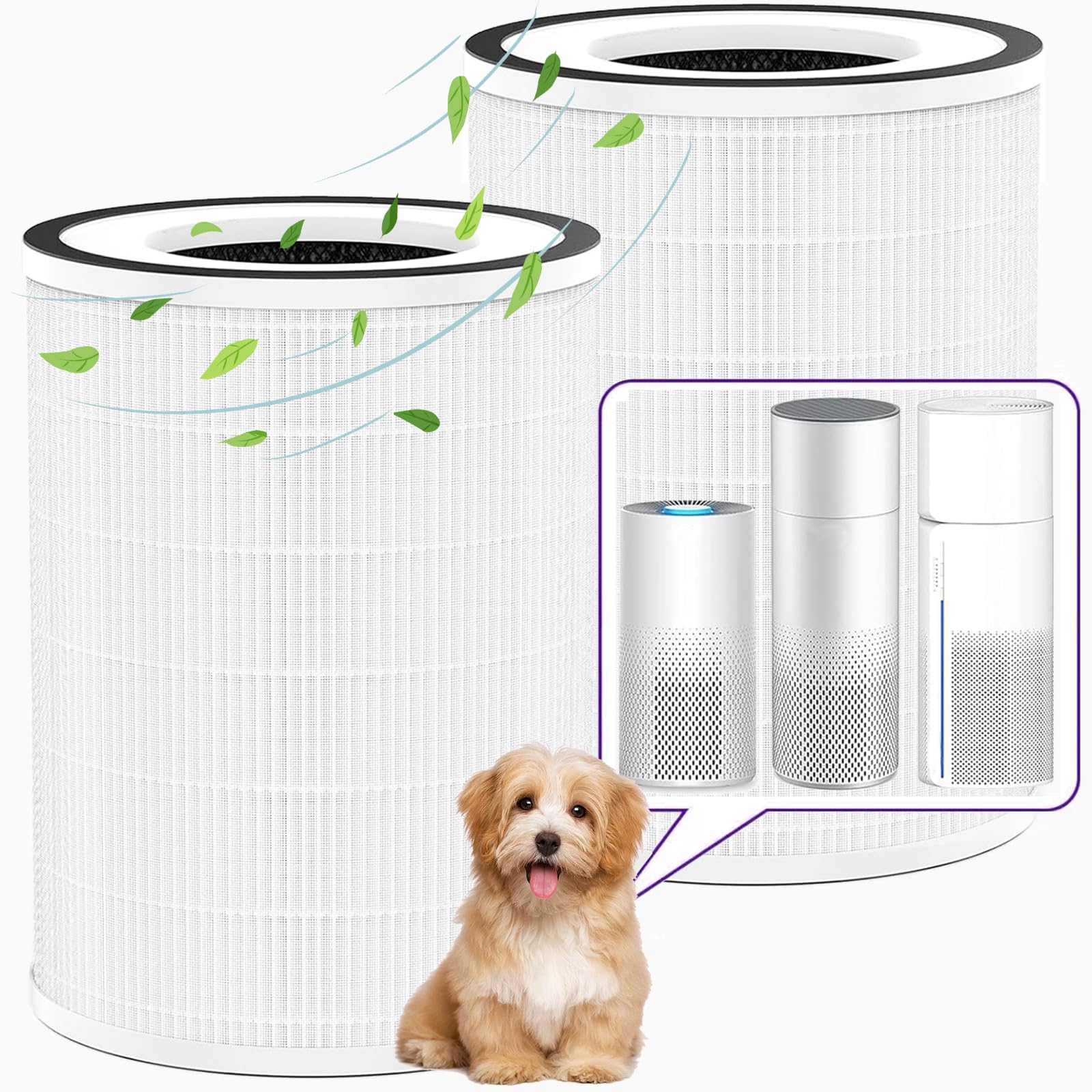 True HEPA KILO Filter Replacement for Afloia KILO, KILOPLUS, KILOPRO, MIRO,MIRO PRO and MORENTO MR-Kilo, Kalo Air Purifier, 360 