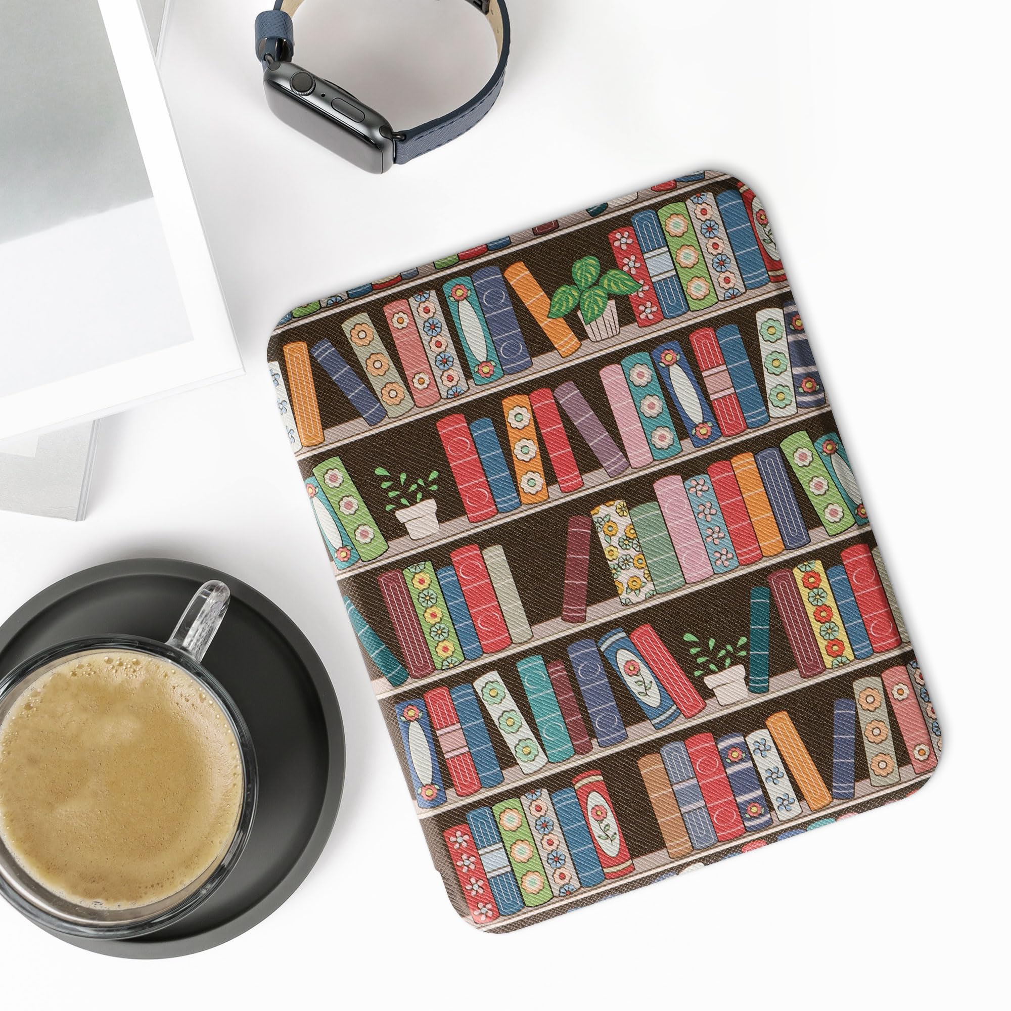 Kwmobile Case Compatible With Barnes & Noble Nook Glowlight 4 / 4E Case   Ereader Cover   Summer Library Blue/Green/Dark Pink