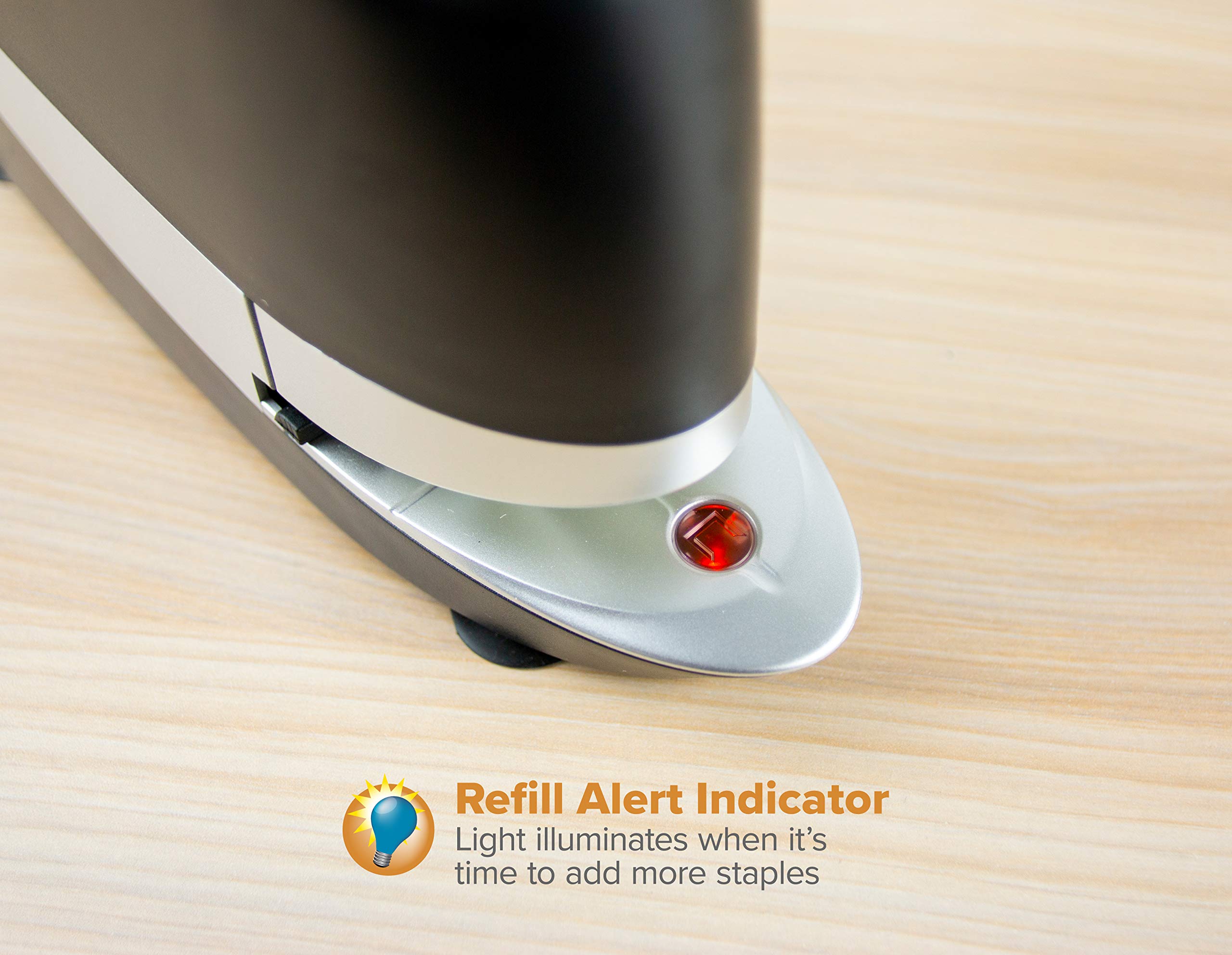 Bostitch Office Impulse 20 Sheet Executive Electric Stapler   Heavy Duty, No Jam, (20Suite Blk), Black/Silver