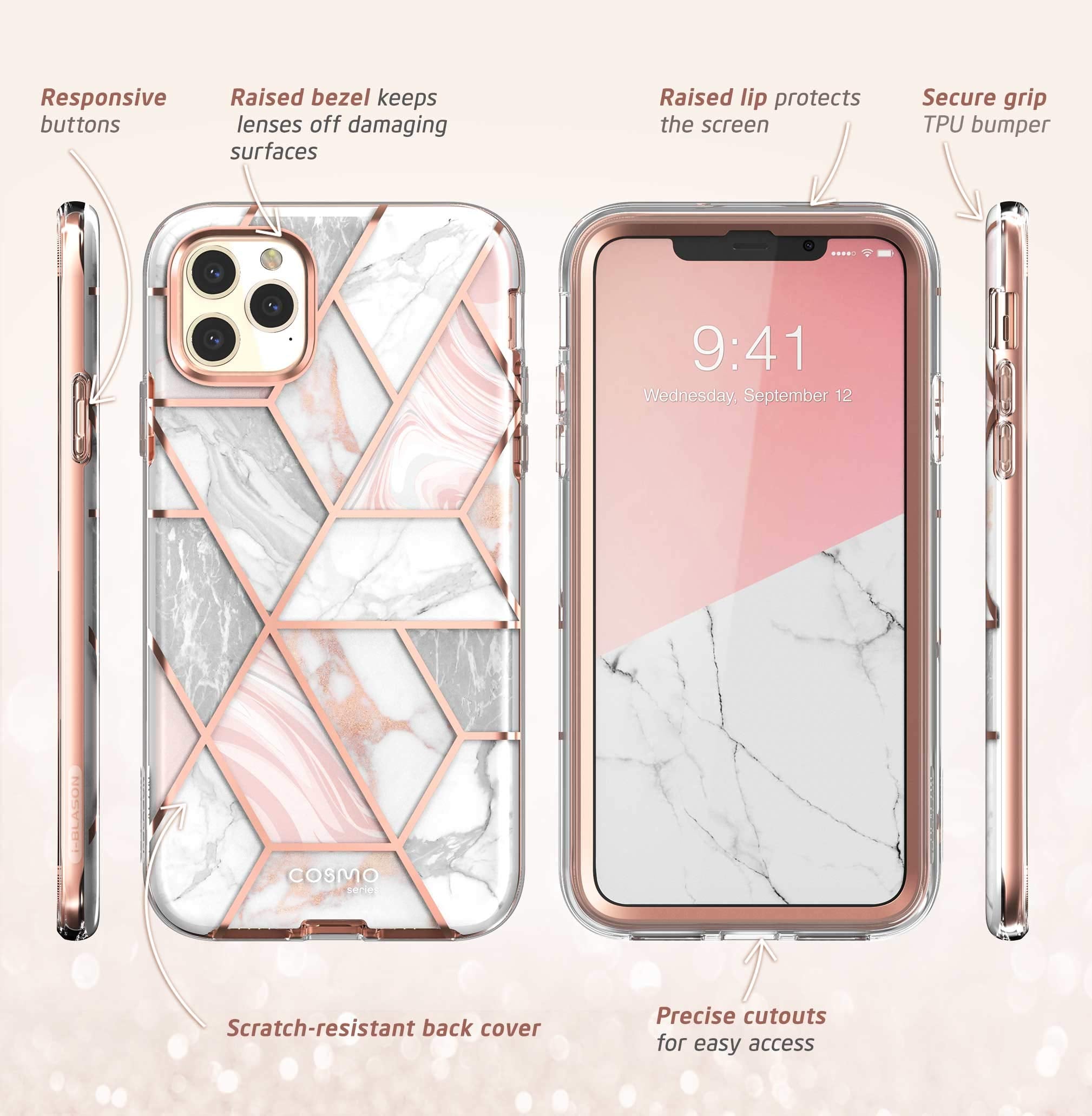 I Blason Cosmo Series Case For Iphone 11 Pro 5.8 Inch, Slim Full Body Stylish Protective Case With Built In Screen Protector (Ma