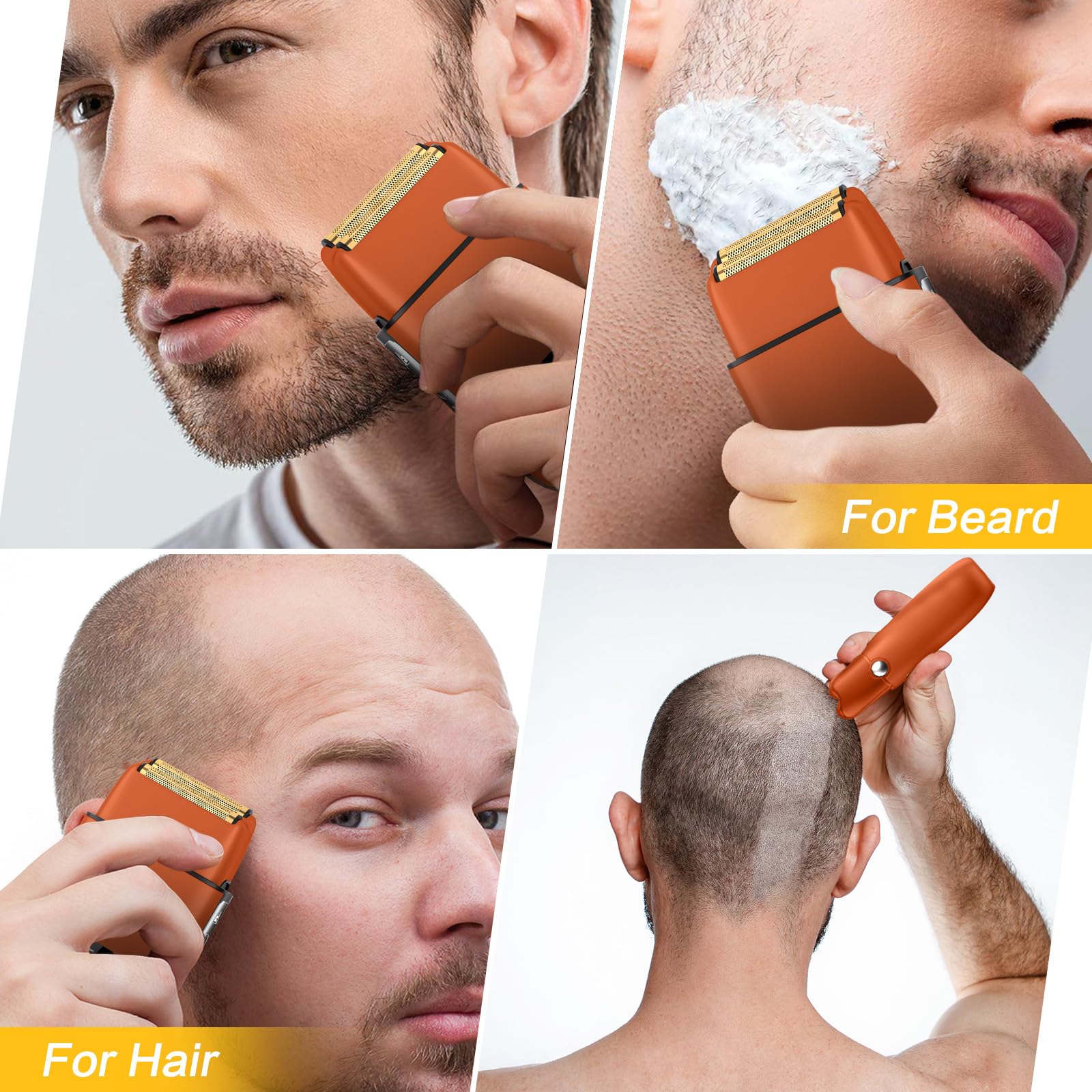 Electric Razor, Electric Razor For Men Face, Electric Shavers For Men, Foil Shaver 3 Adjustable Speeds Rechargeable Waterproof C