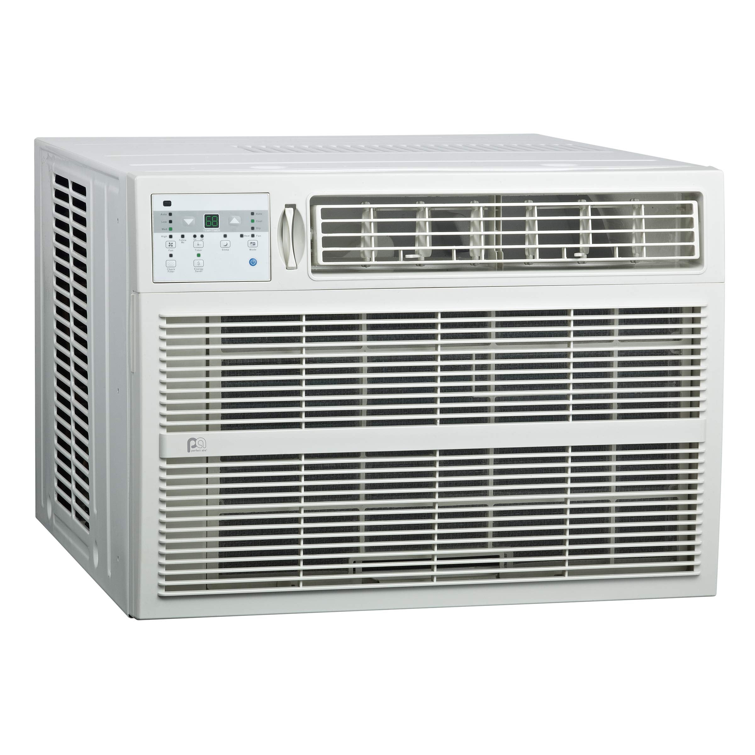 Perfectaire 3Pach18000 18,500/18,200 Btu Window Air Conditioner With Electric Heater, 208/230V, 700 1,000 Sq. Ft. Coverage