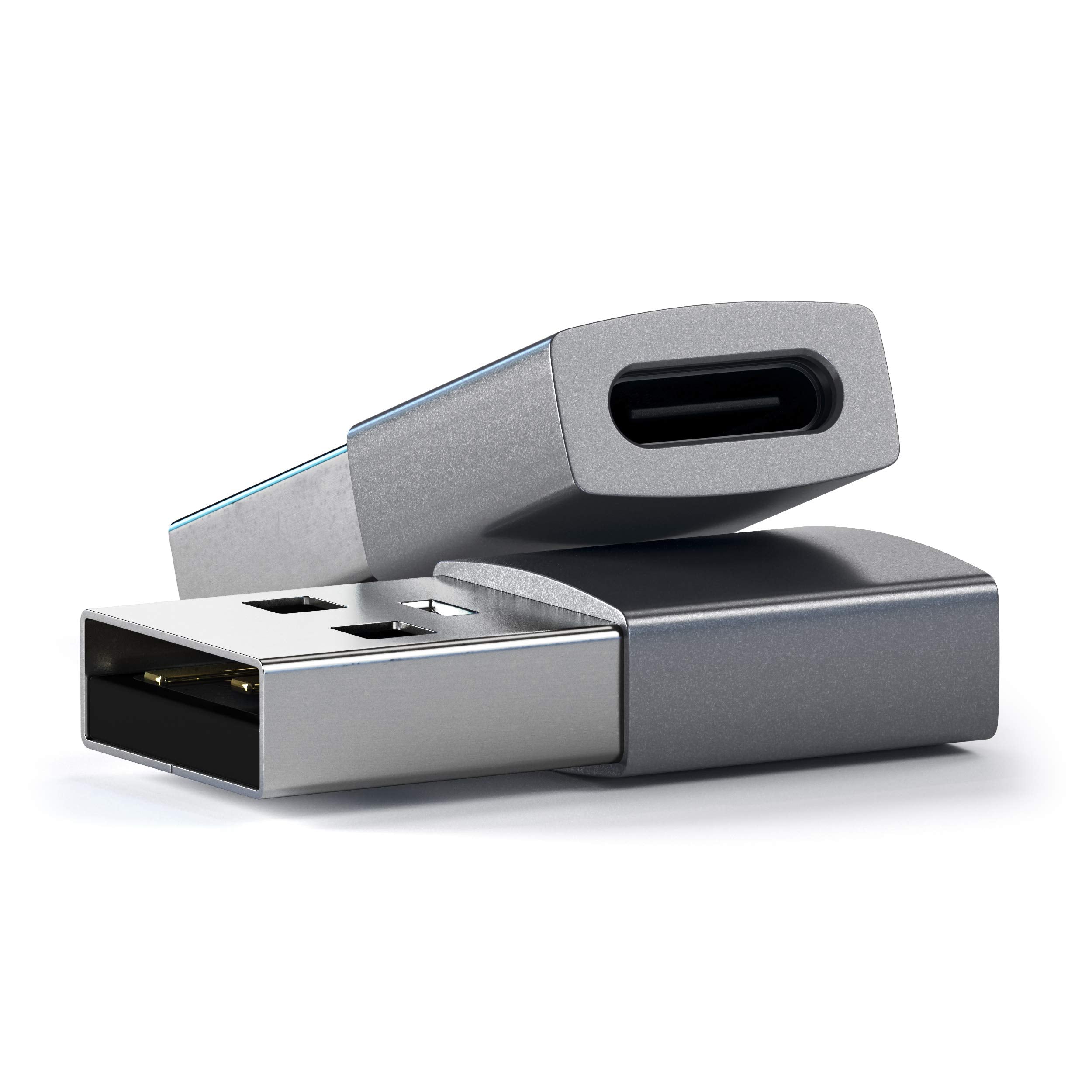 Satechi Type A To Type C Adapter Converter   Usb A Male To Usb C Female   Compatible With Imac, Macbook Pro/Macbook, Laptops, Pc, Computers And More (Space Gray)